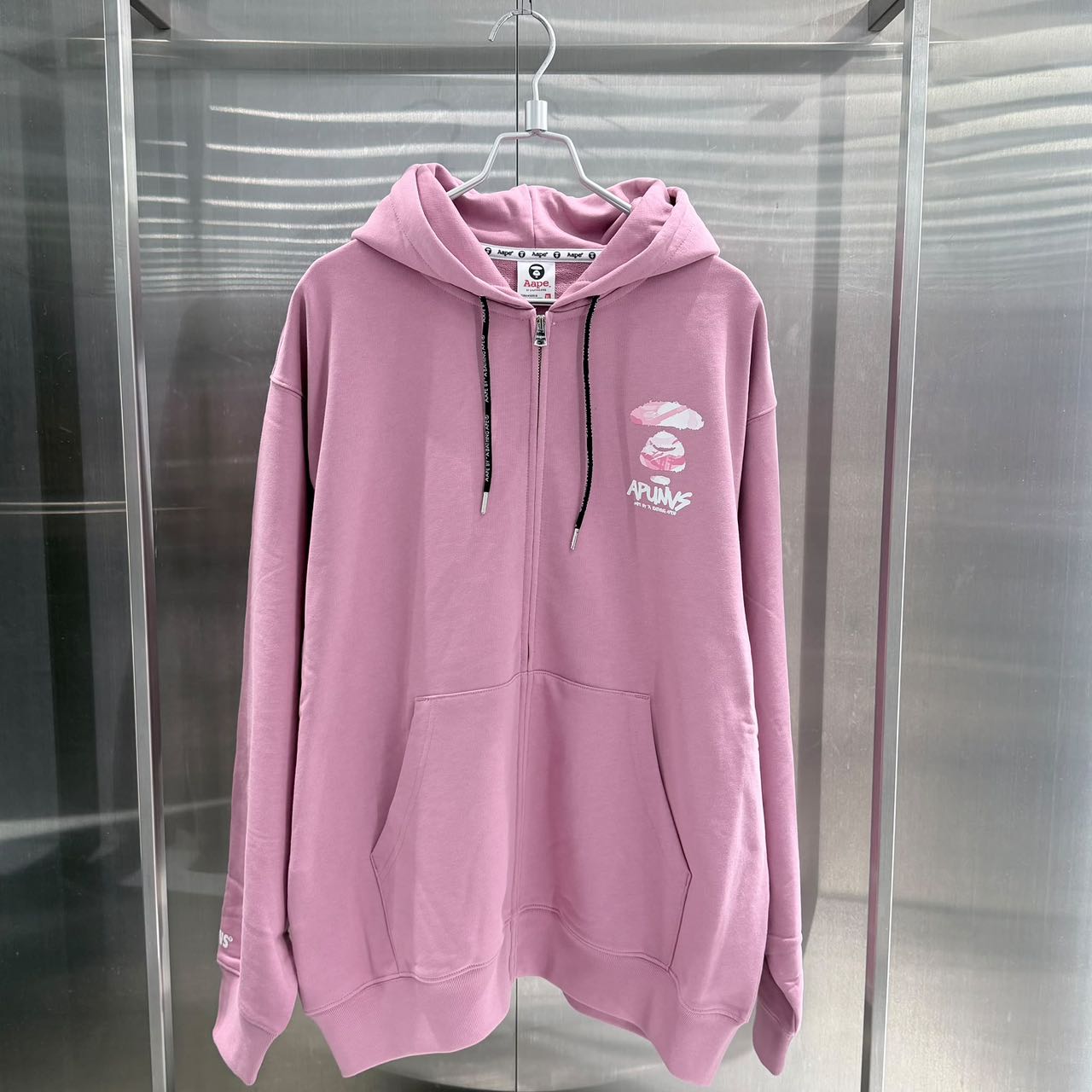 香港直郵 Aape 26秋冬 男   迷彩滴墨猿人連帽衛衣 E300