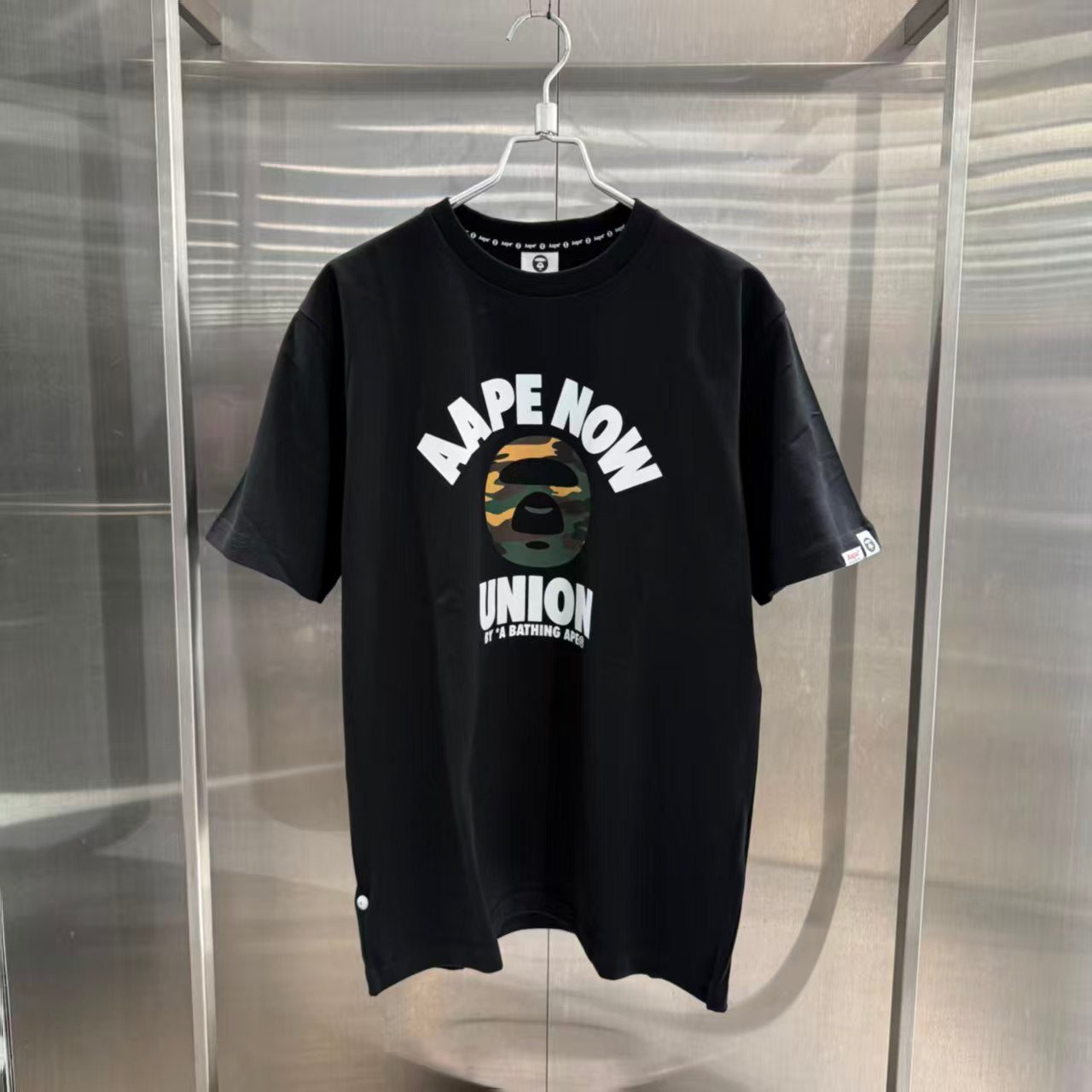 香港直郵 Aape 男裝 26秋冬 迷彩猿人字母印花經典潮流舒適短袖T卹10024XR