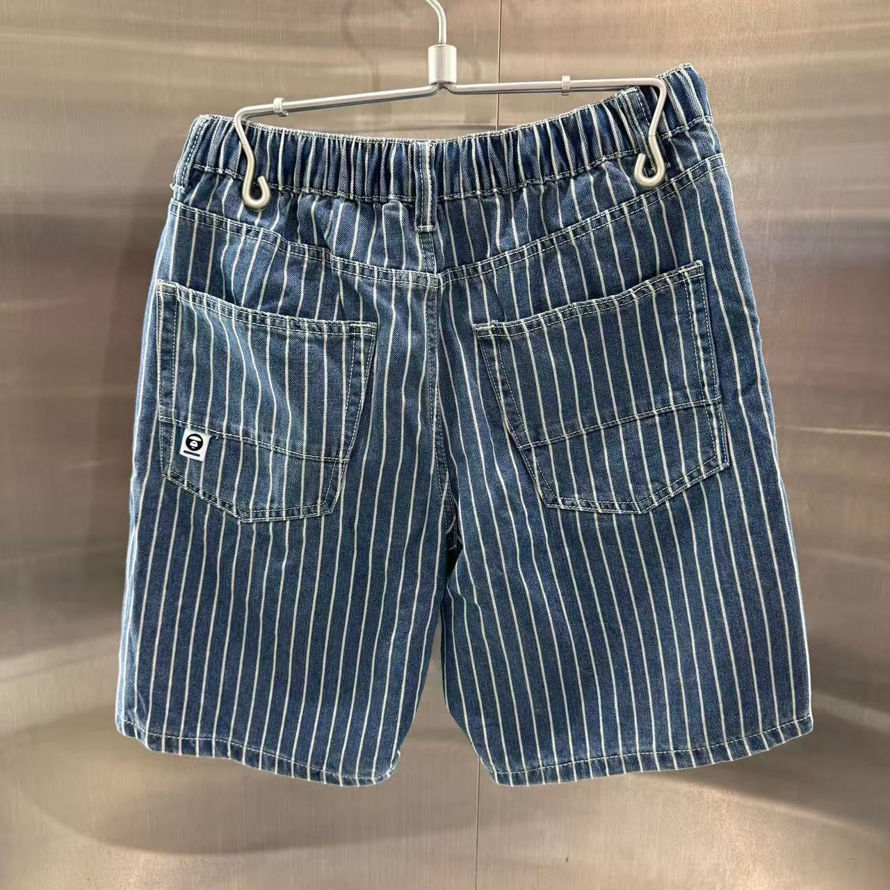 香港代購 專櫃正品 26春夏 Aape 男 AAPENOW 猿人小標徽章舒適簡約短褲 C678