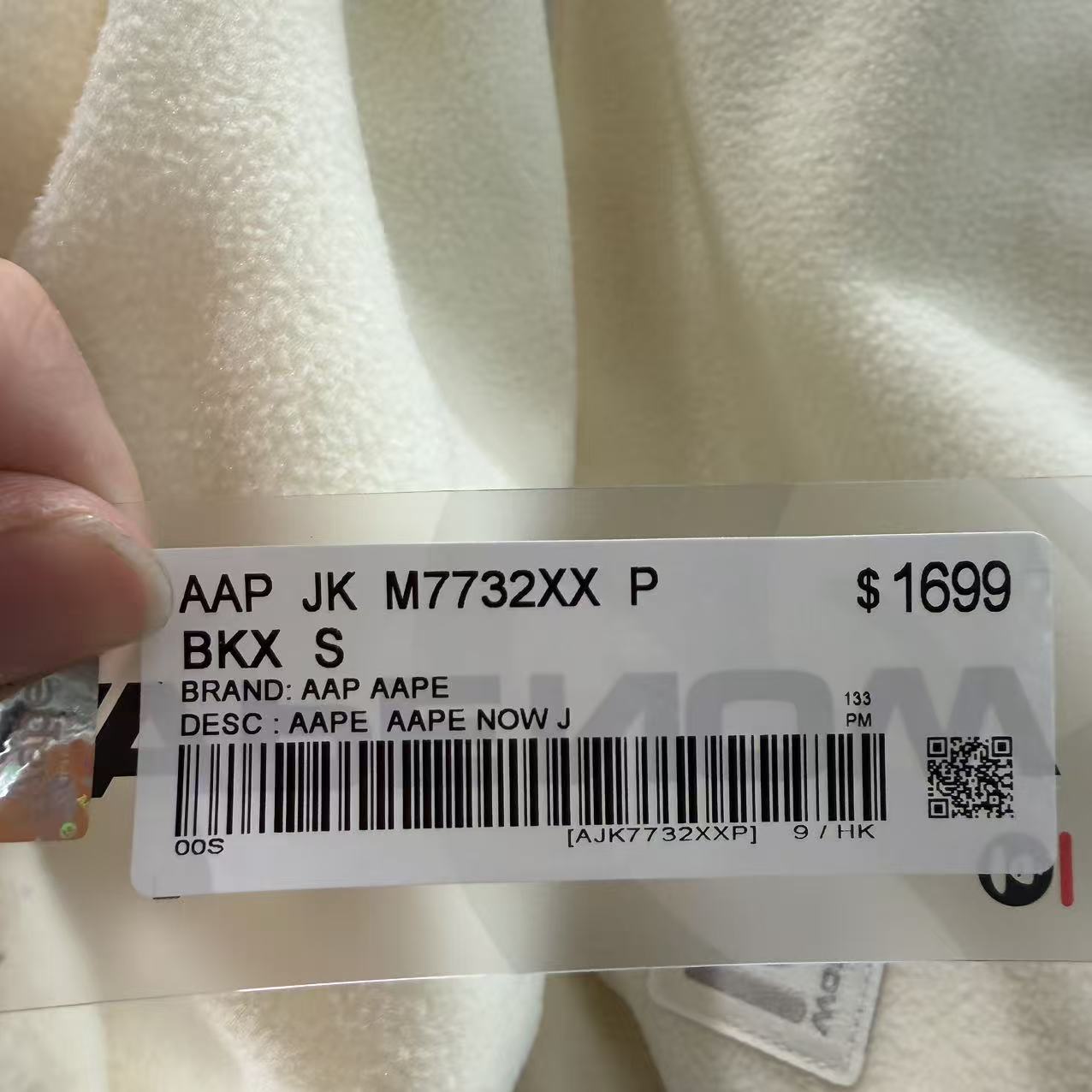 香港直郵 Aape 25秋冬 男 小標徽章休閑潮流雙面穿絨面夾克外套7732