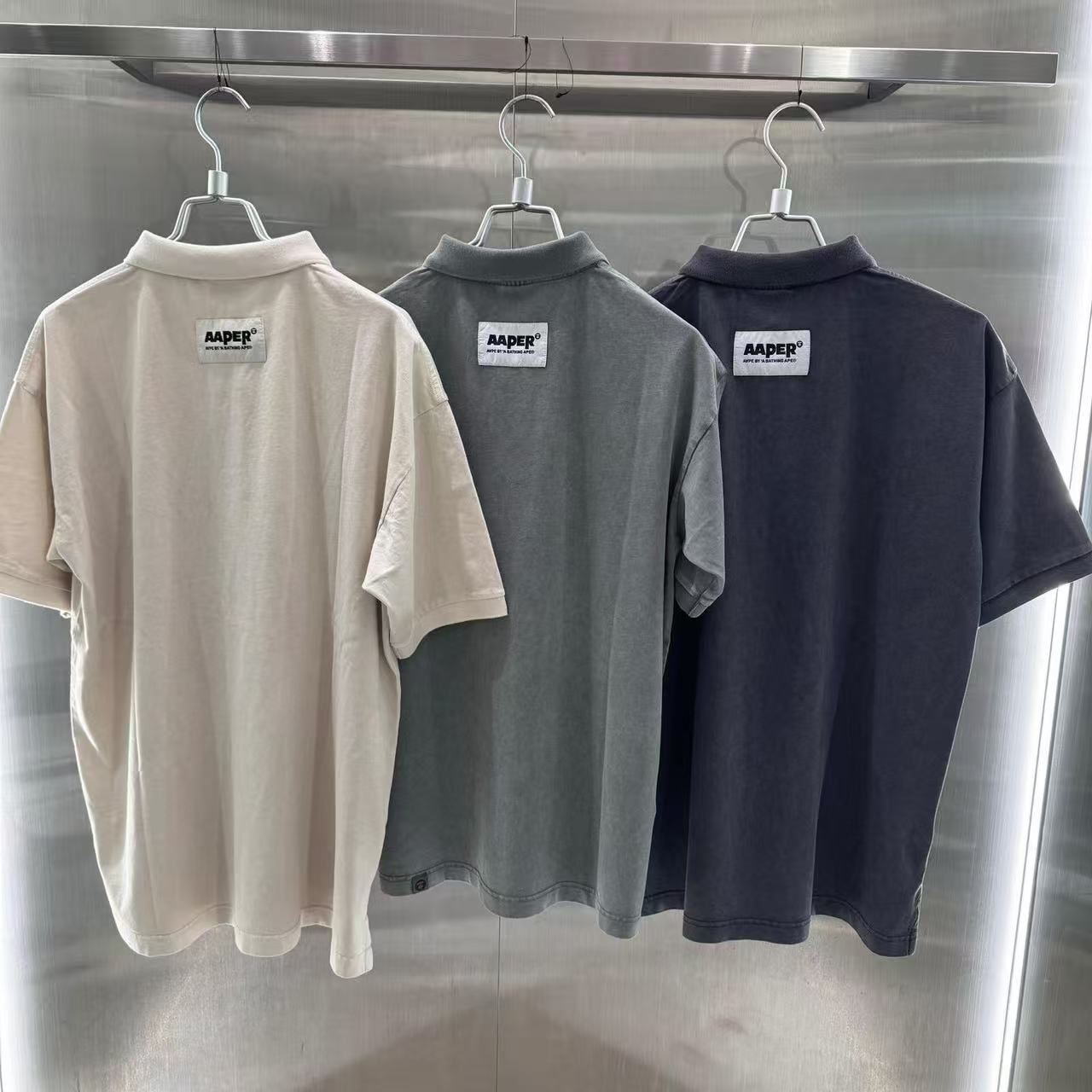 香港代購 專櫃正品 26春夏 Aape 男 AAPER 猿人軍團徽章舒適簡約純色POLO衫1823