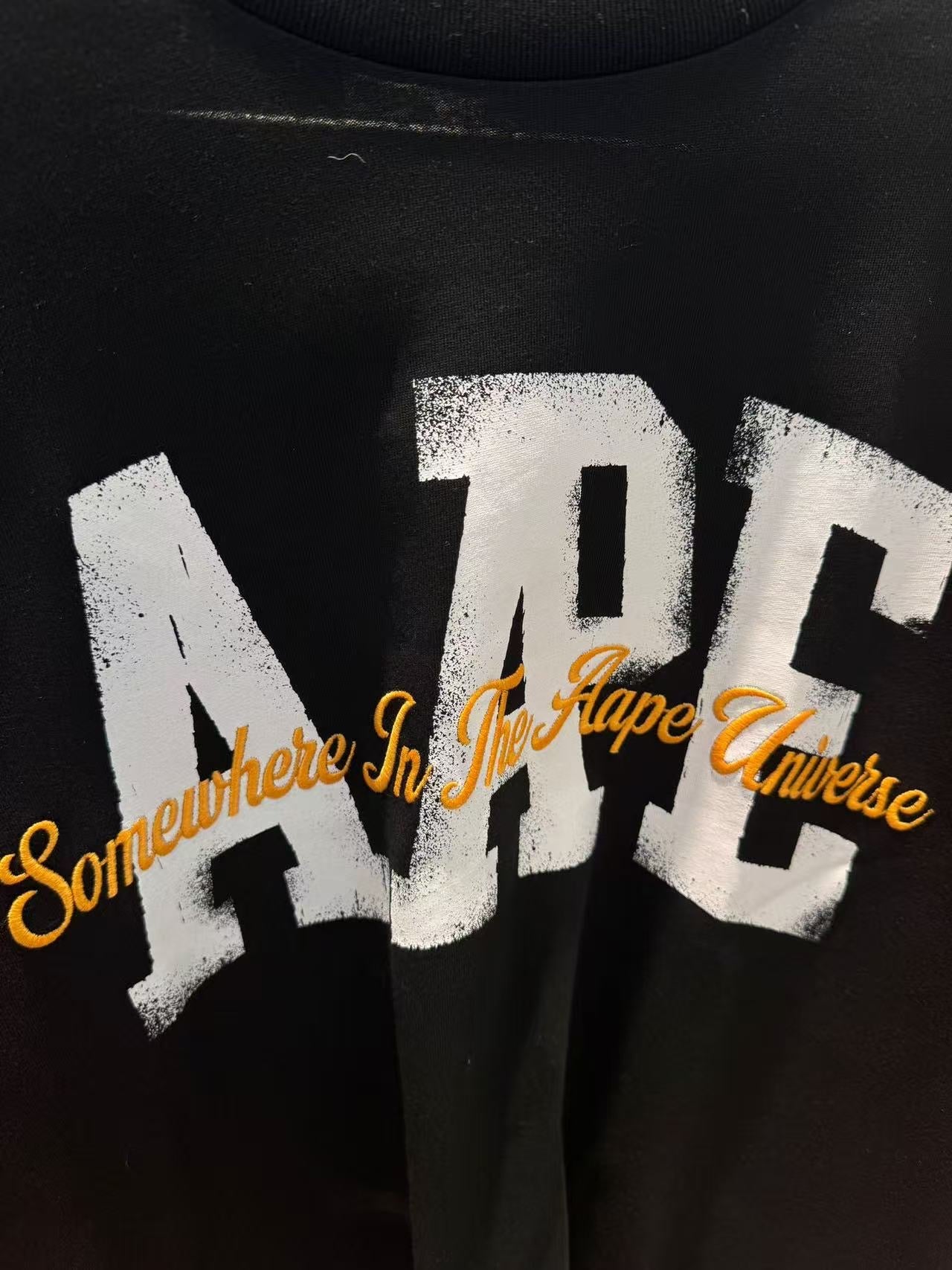 香港直郵 專櫃正品 Aape 26春夏男 美式復古字母印花長袖T恤1849
