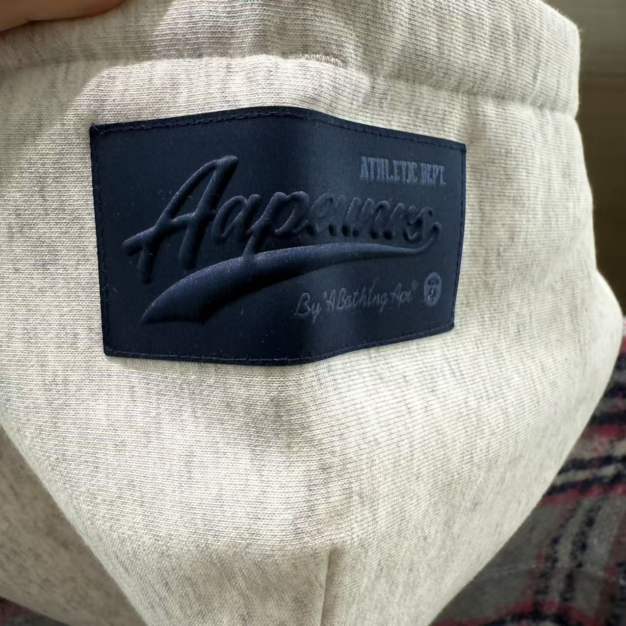 香港直郵 Aape 25秋冬 男裝 可拆卸帽格紋翻領潮流長袖襯衫外套8549