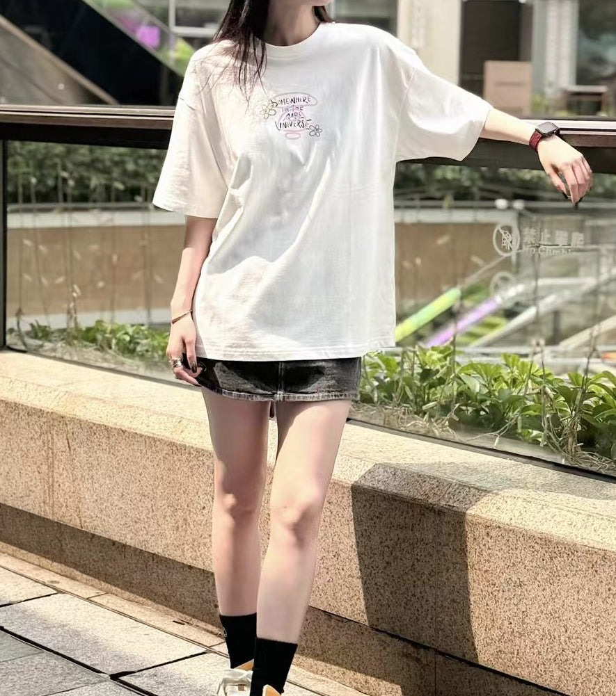 香港代購 專櫃正品 26春夏 Aape 女 AAPEUNVS 美式塗鴉印花舒適潮流短袖T恤1907