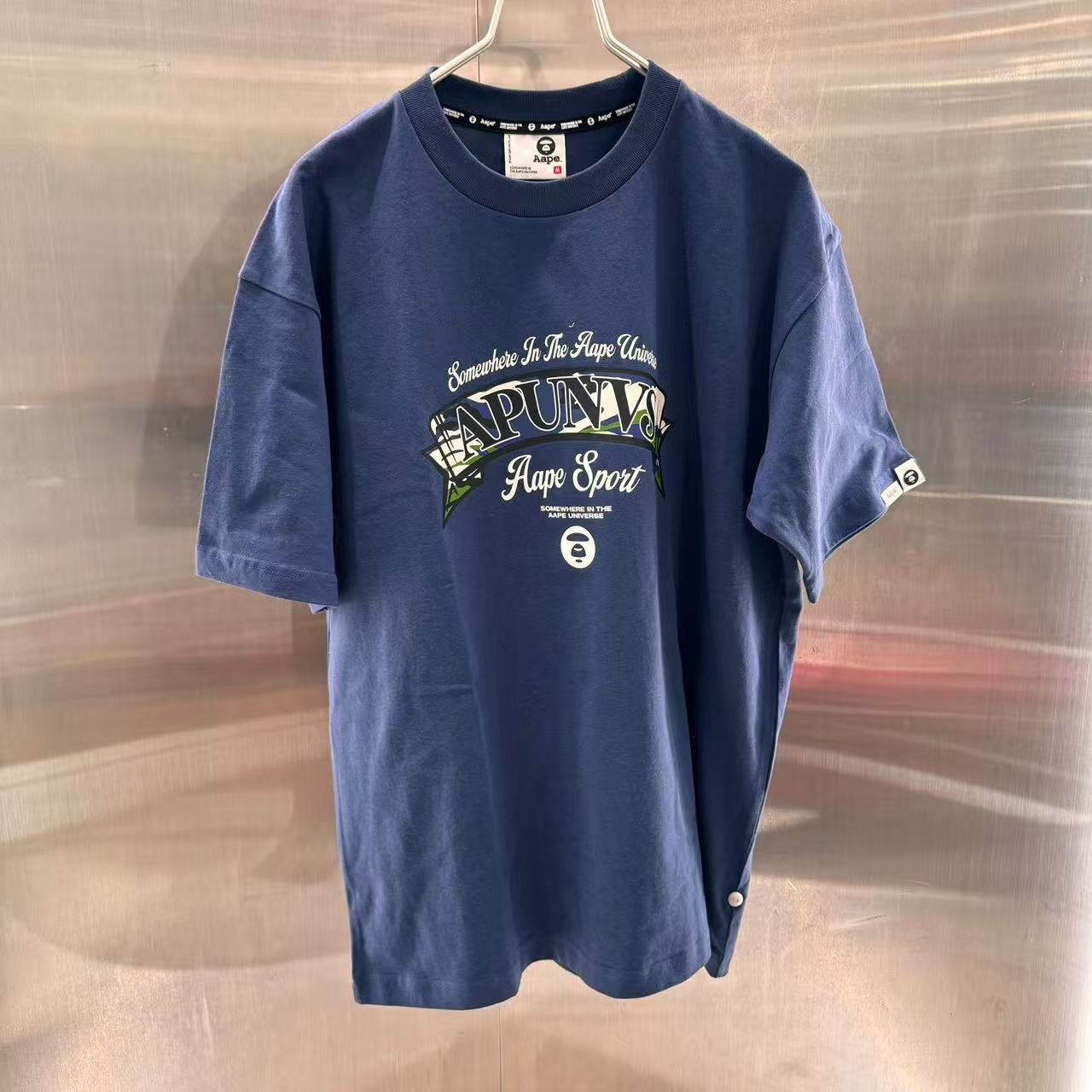 香港直郵 專櫃正品 Aape 男裝 26春夏經典迷彩Logo字母印花短袖T恤1860