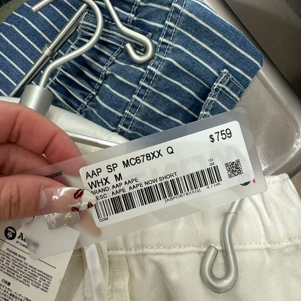 香港代購 專櫃正品 26春夏 Aape 男 AAPENOW 猿人小標徽章舒適簡約短褲 C678
