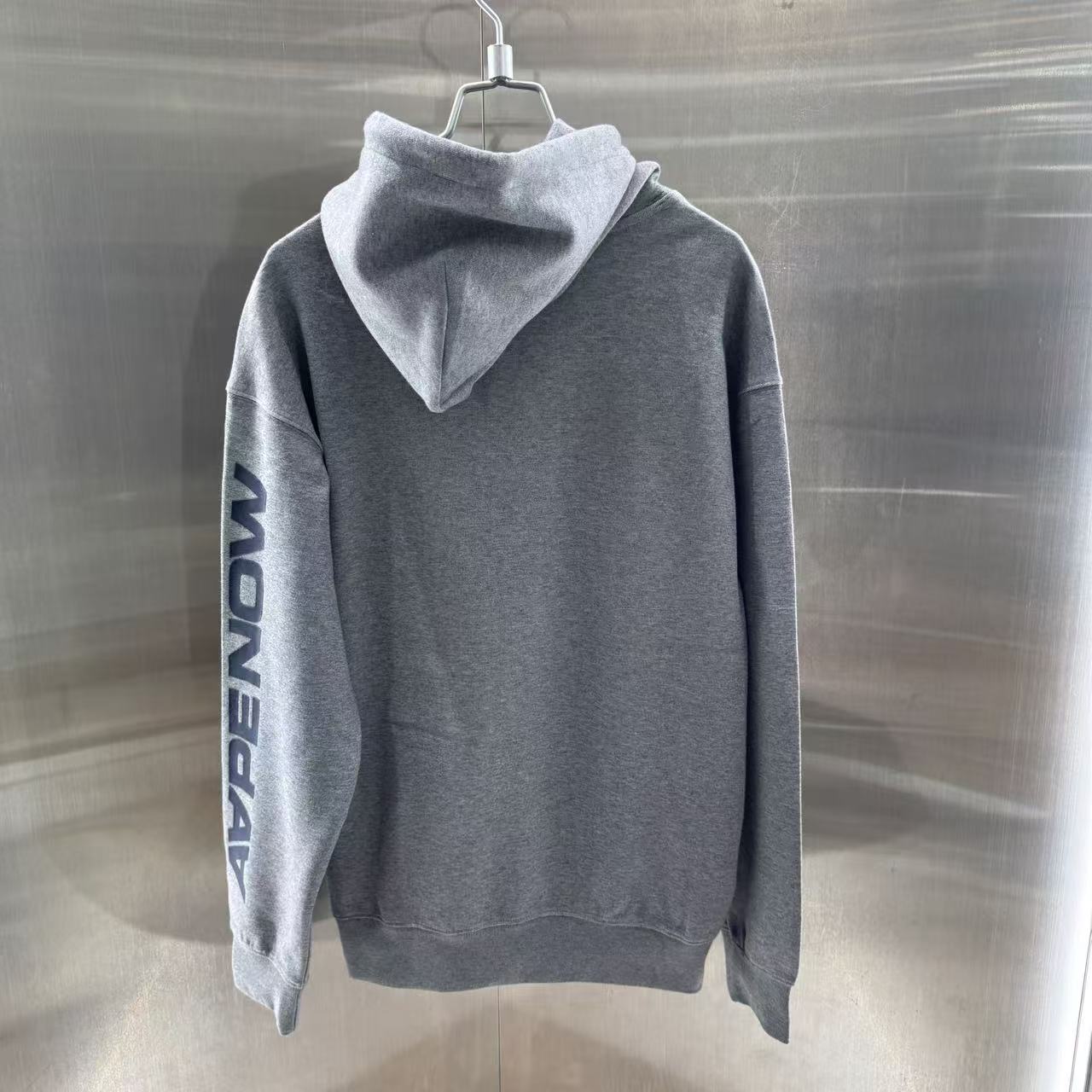 香港直郵 Aape 男裝 25秋冬 撲克徽章字母印花休閑連帽衛衣C351