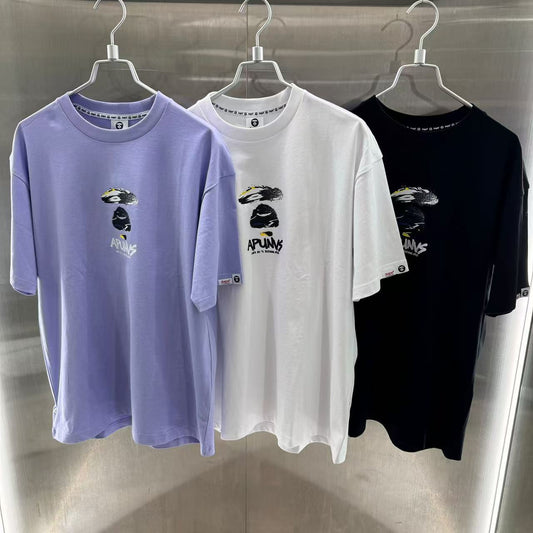 香港代購 專櫃正品 26春夏 Aape 男 AAPEUNVS 猿人迷彩塗鴉印花潮流舒適短袖T恤 1839
