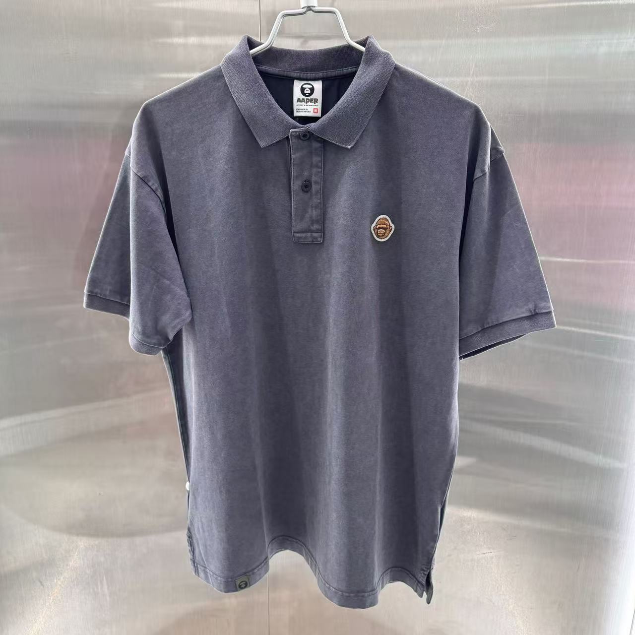香港代購 專櫃正品 26春夏 Aape 男 AAPER 猿人軍團徽章舒適簡約純色POLO衫1823