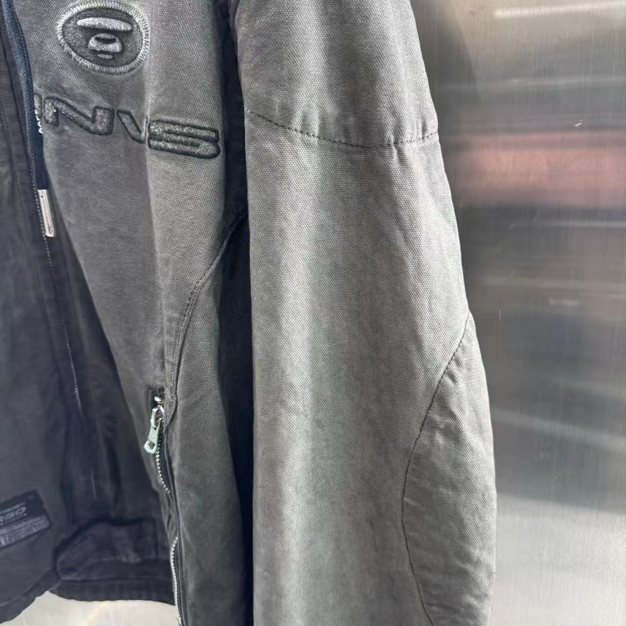 香港直郵專櫃正品 Aape 男装 26春夏 AAPEUNVS 美式復古水洗做舊可拆卸帽夾克外套7773