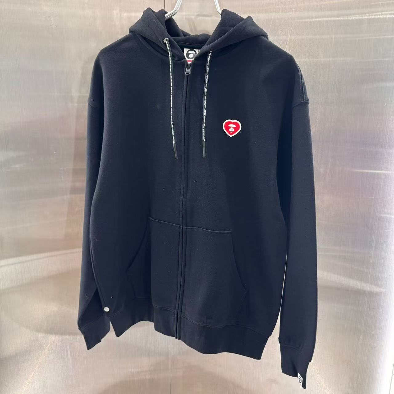 香港代購 專櫃正品 Aape 男裝 26春夏心型猿人徽標純色連帽衛衣D346