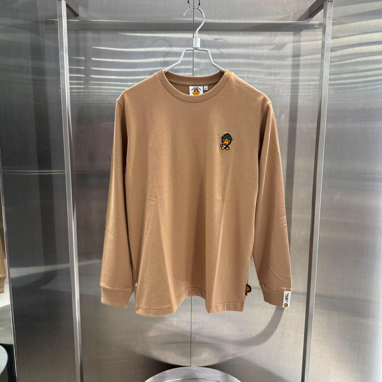 BABY MILO STORE 2026 秋冬milo 卡通小猴動物露營長袖T恤 0467