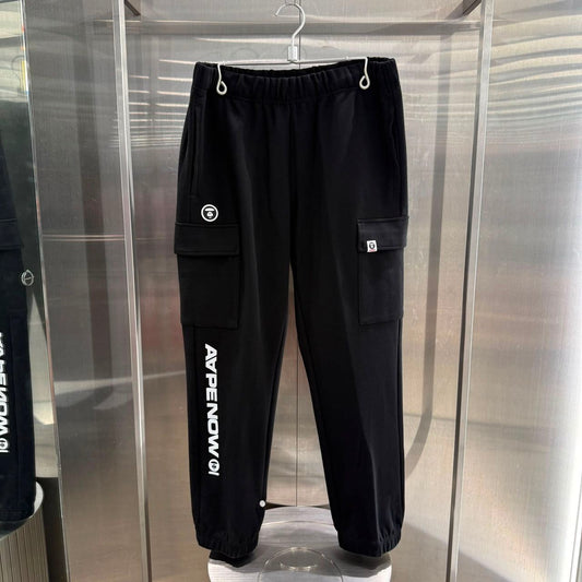 香港直郵 Aape 26秋冬 男 AAPENOW 小標徽章工裝衛褲D651