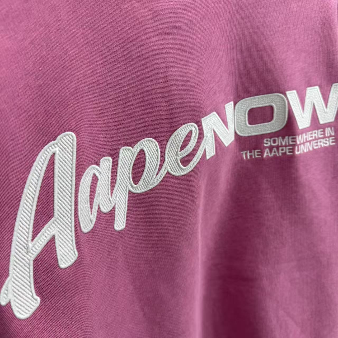 香港直郵 Aape 25秋冬 男 猿人徽章潮流休閑薄絨衛衣棒球服外套C360