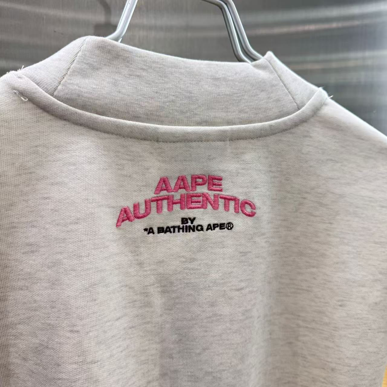 香港直郵 專櫃正品 Aape 26春夏男 A字母刺繡美式復古衛衣開衫外套D350