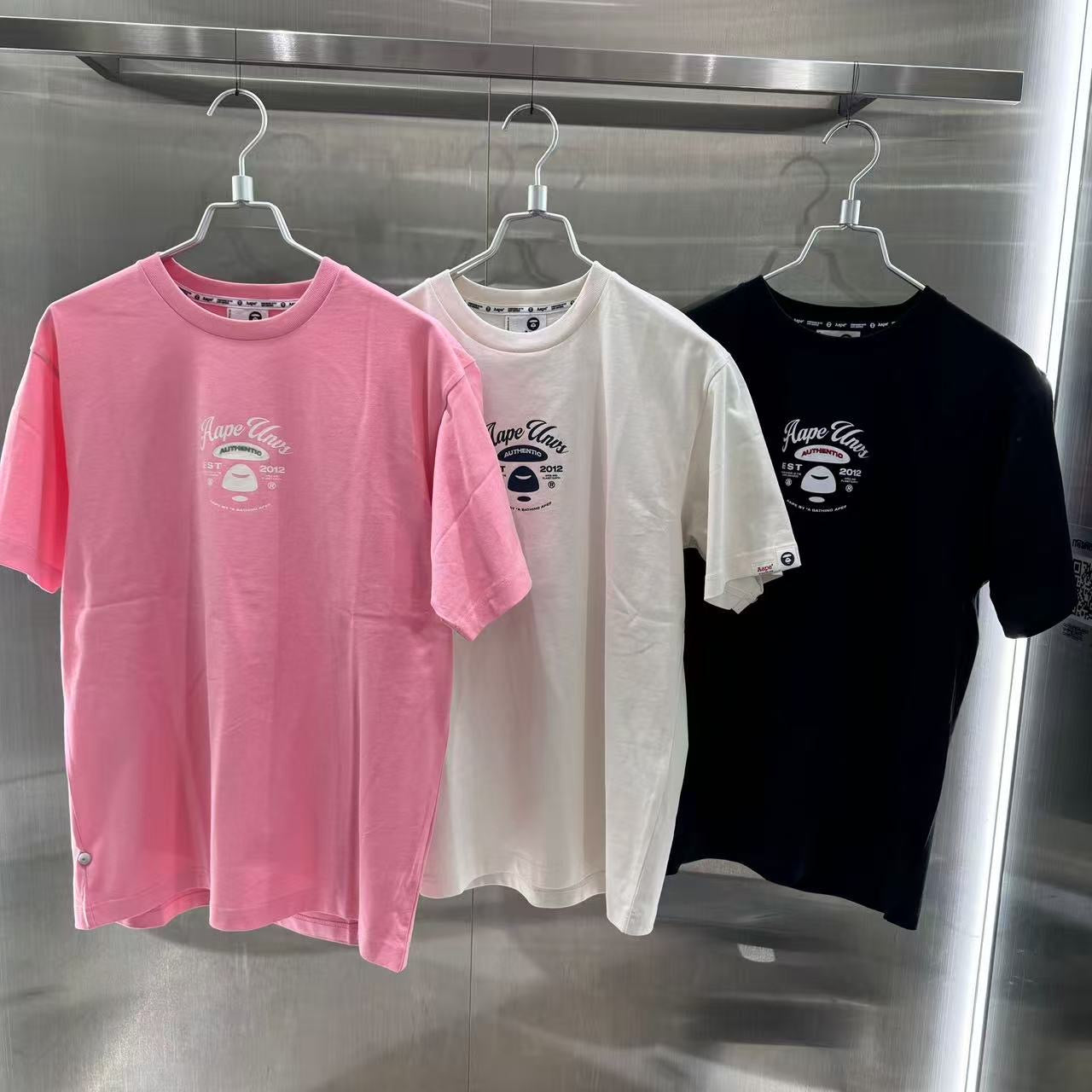 香港直郵 專櫃正品 Aape 男裝 26春夏愛心猿顏字母圖案印花短袖T恤1856