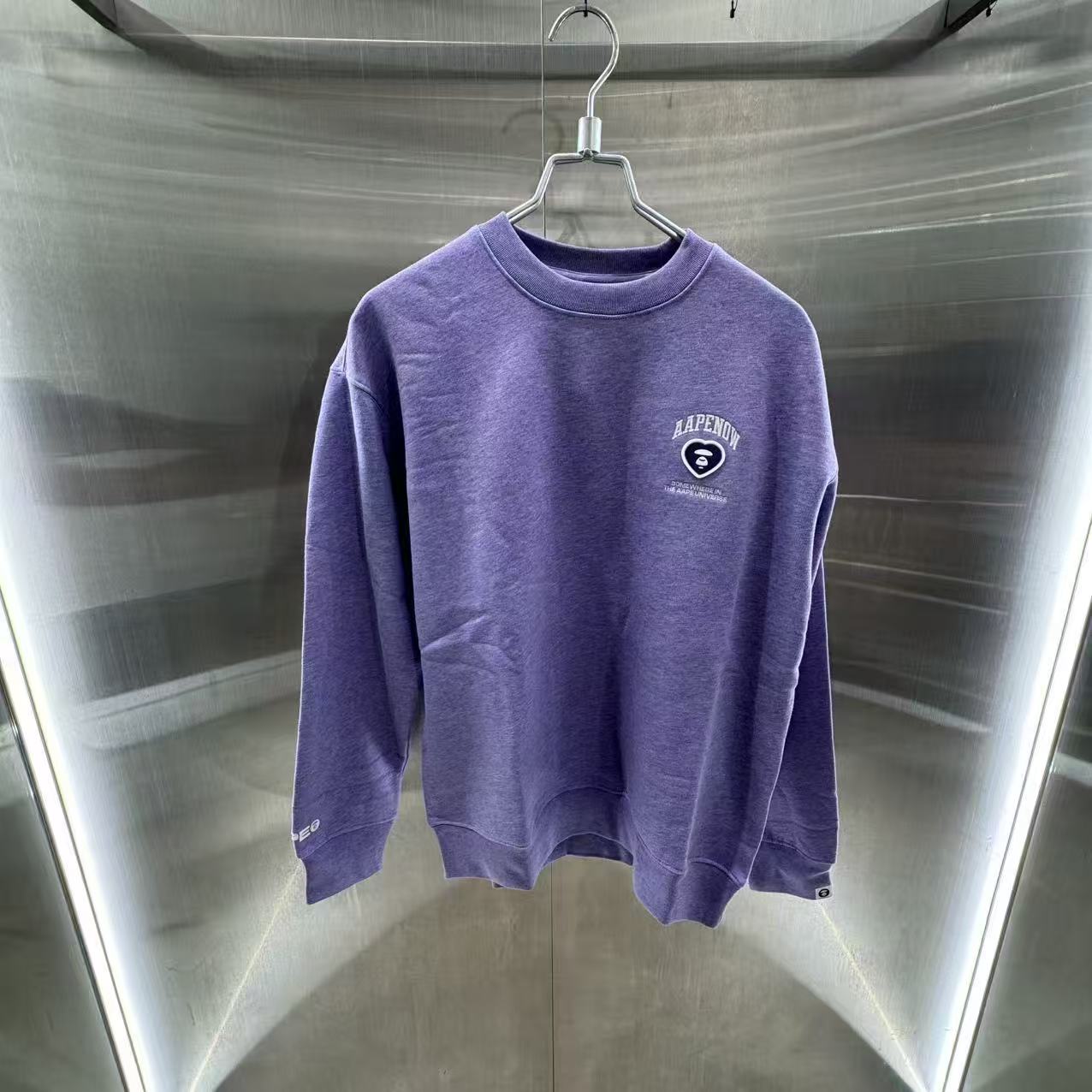 香港直郵 Aape 25秋冬 男 AAPE AAPENOW heart moonface sweatshirt C357