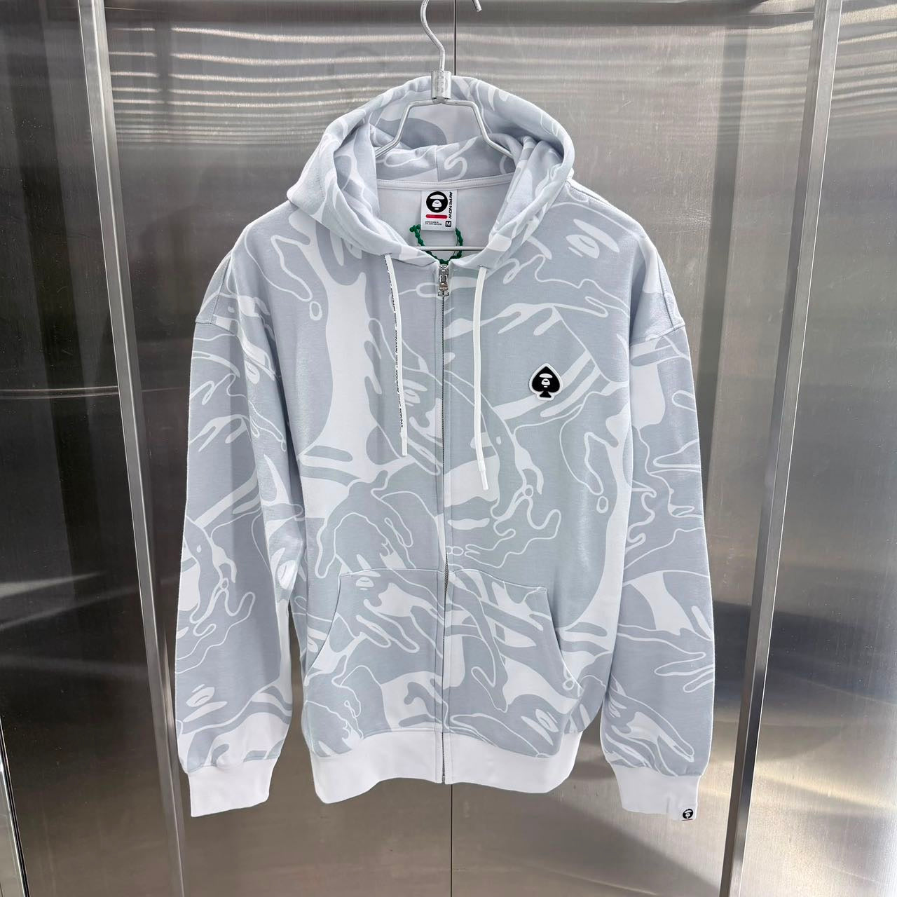 Aape 2026 秋冬 男裝 AAPENOW 黑桃章迷彩連帽衛衣D380