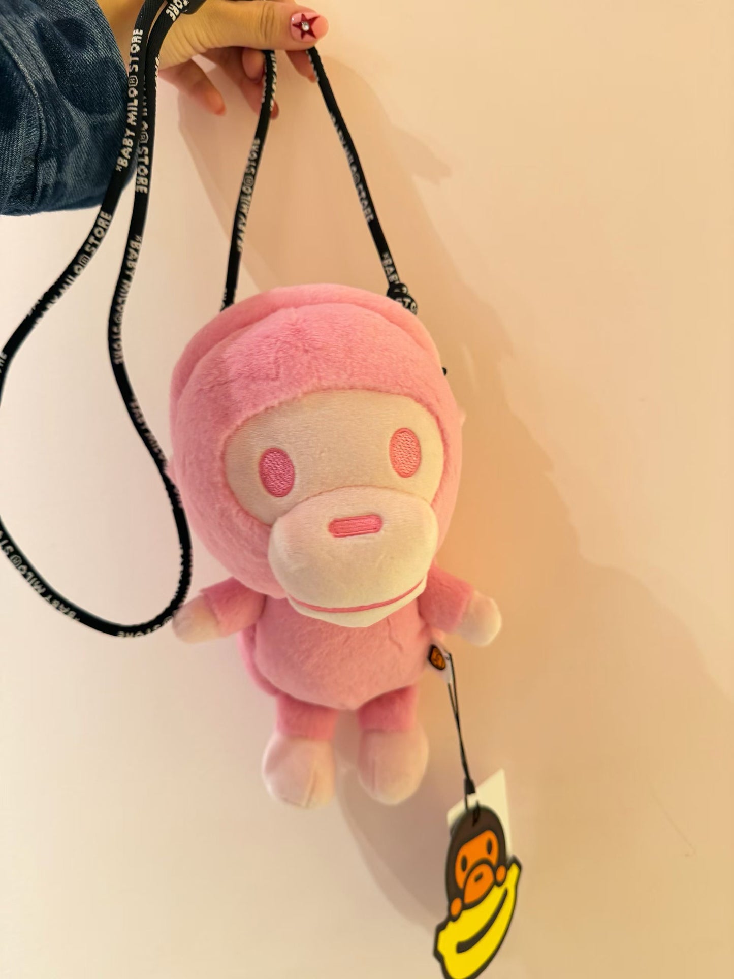 BABY MILO STORE 卡通小猴公仔手機包斜挎包4558 0MXBGW4558XXR