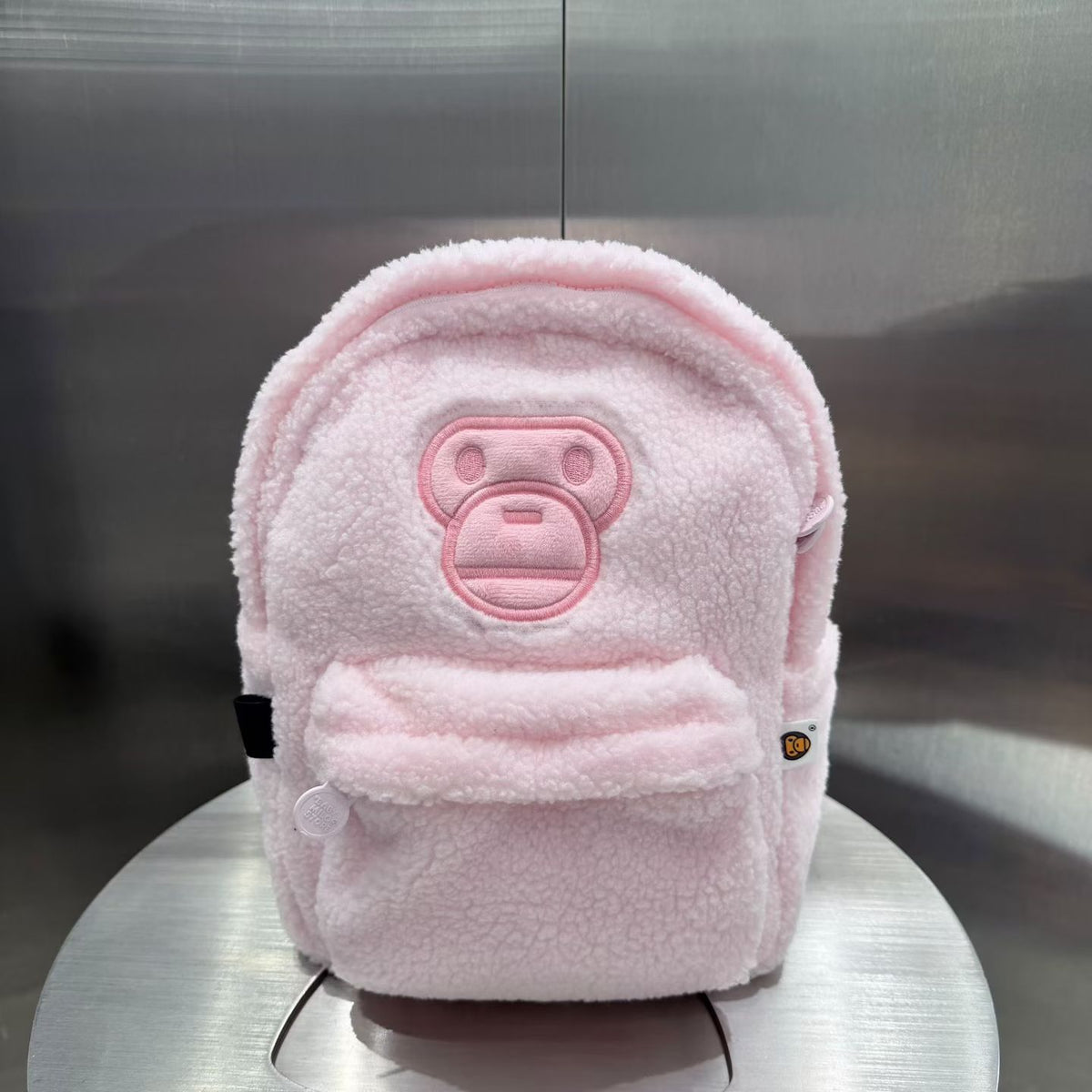香港直郵 BABY MILO STORE 粉色卡通小猴毛絨小號雙肩包背包 4533 0MXBGW4533XXR
