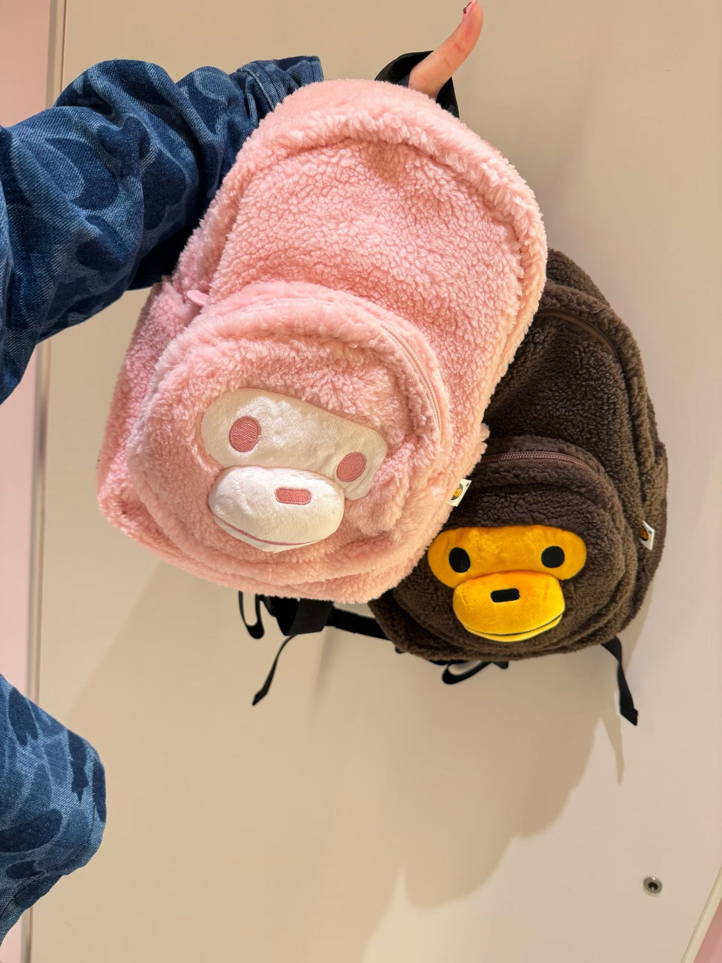Baby milo毛絨卡通小猴雙肩包（小號）4531  0MXBGW4531XXR