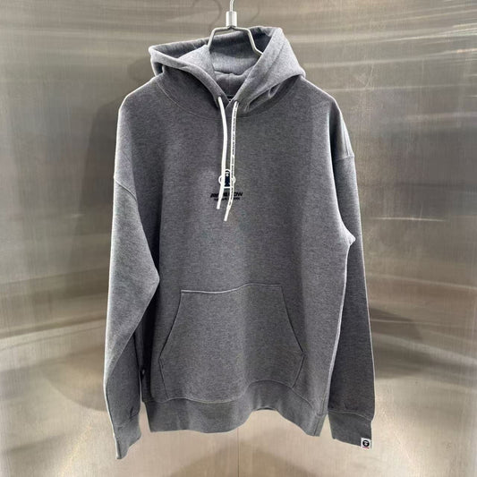 香港直郵 Aape 男裝 25秋冬 撲克徽章字母印花休閑連帽衛衣C351