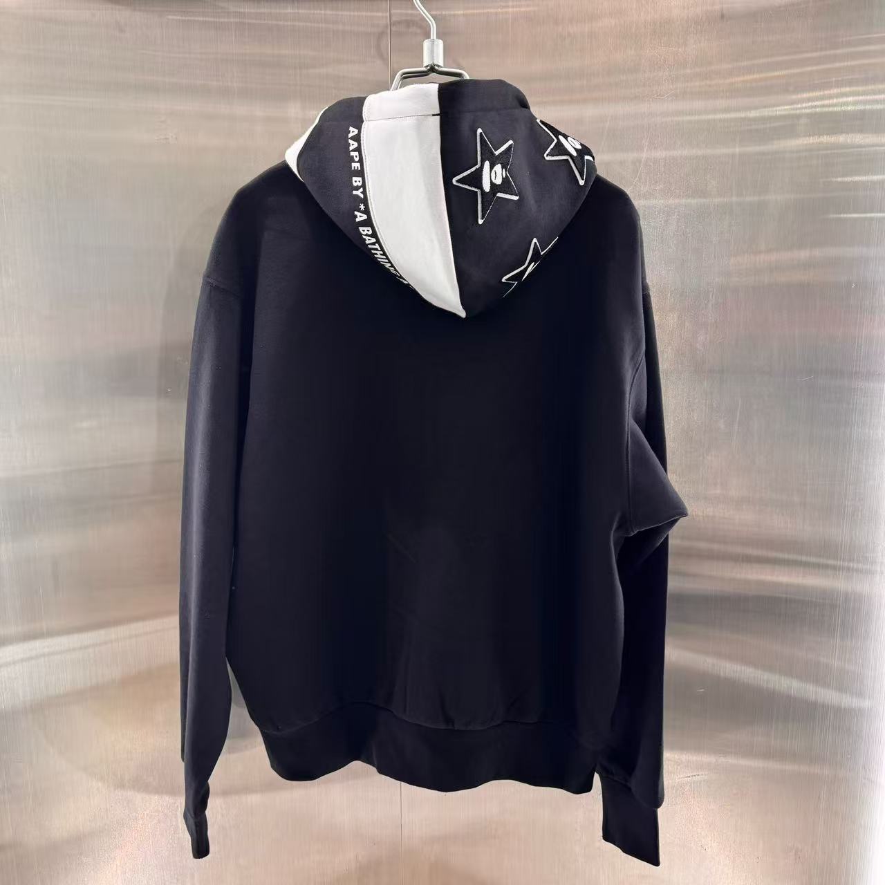 香港直郵 專櫃正品 Aape 男裝 26春夏星星猿人迷彩連帽摁扣棒球服衛衣外套D361