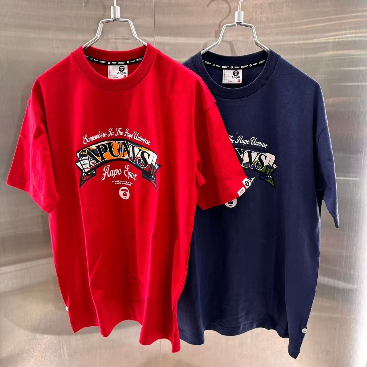 香港直郵 專櫃正品 Aape 男裝 26春夏經典迷彩Logo字母印花短袖T恤1860