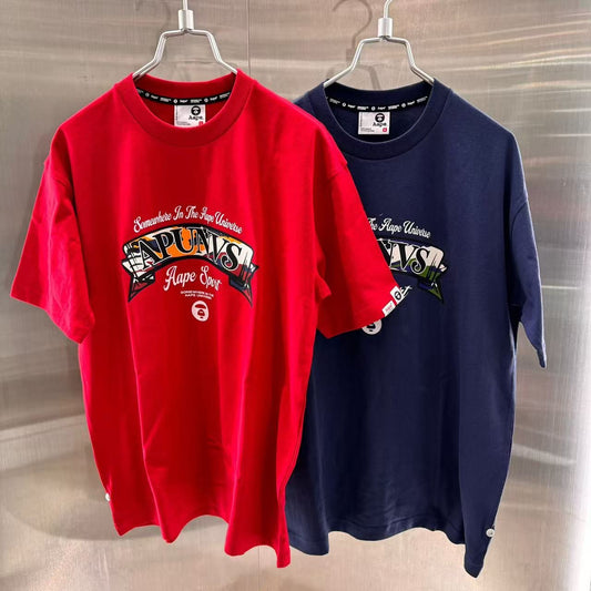 香港直郵 專櫃正品 Aape 男裝 26春夏經典迷彩Logo字母印花短袖T恤1860