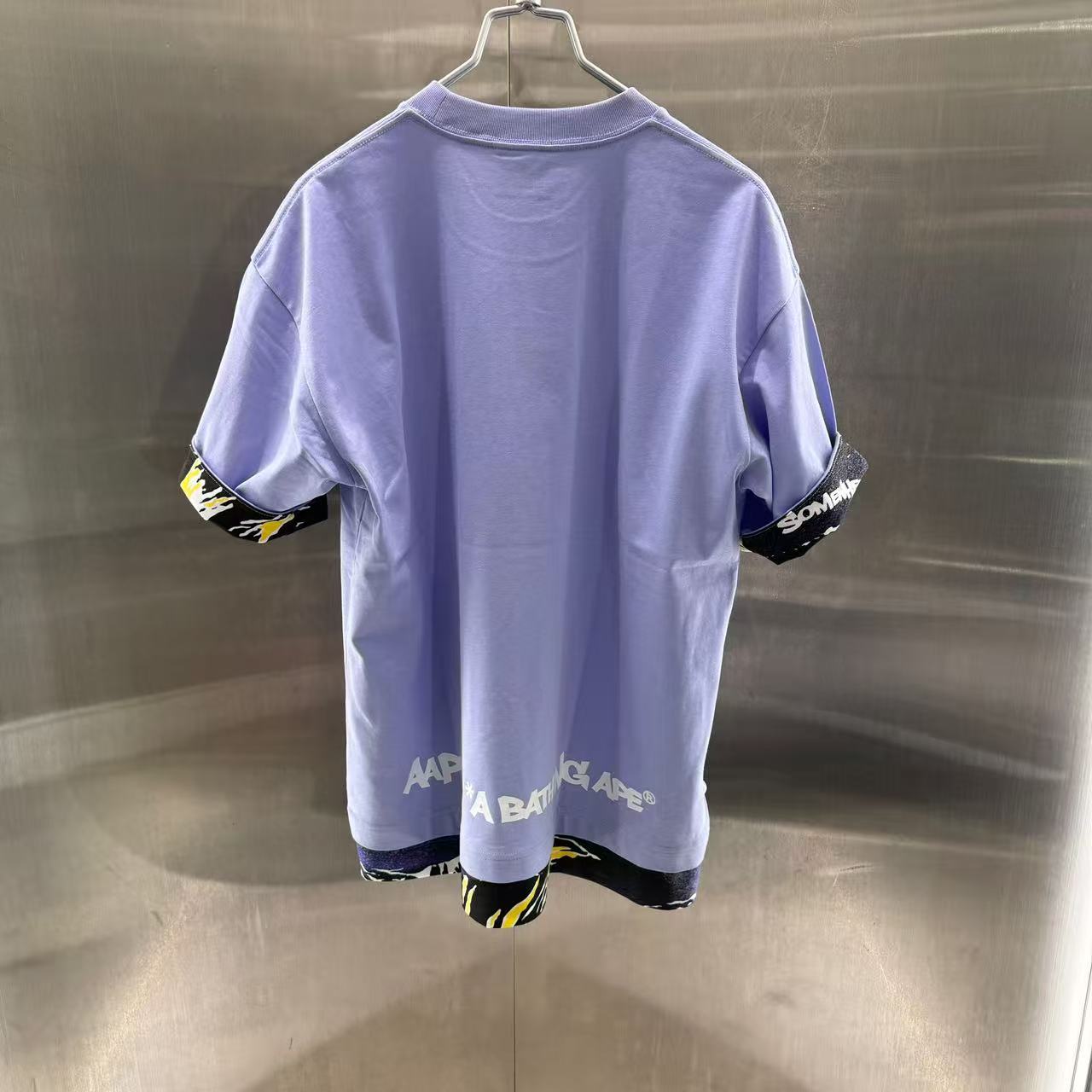 香港代購 專櫃正品 26春夏 Aape 男 猿人徽章迷彩拼接潮流舒適短袖T恤1877