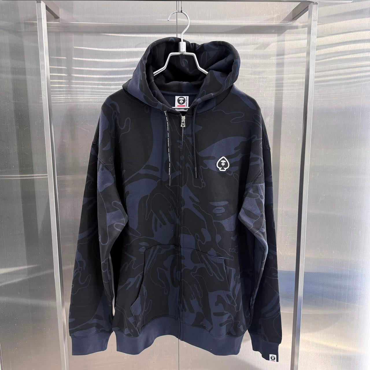 Aape 2026 秋冬 男裝 AAPENOW 黑桃章迷彩連帽衛衣D380