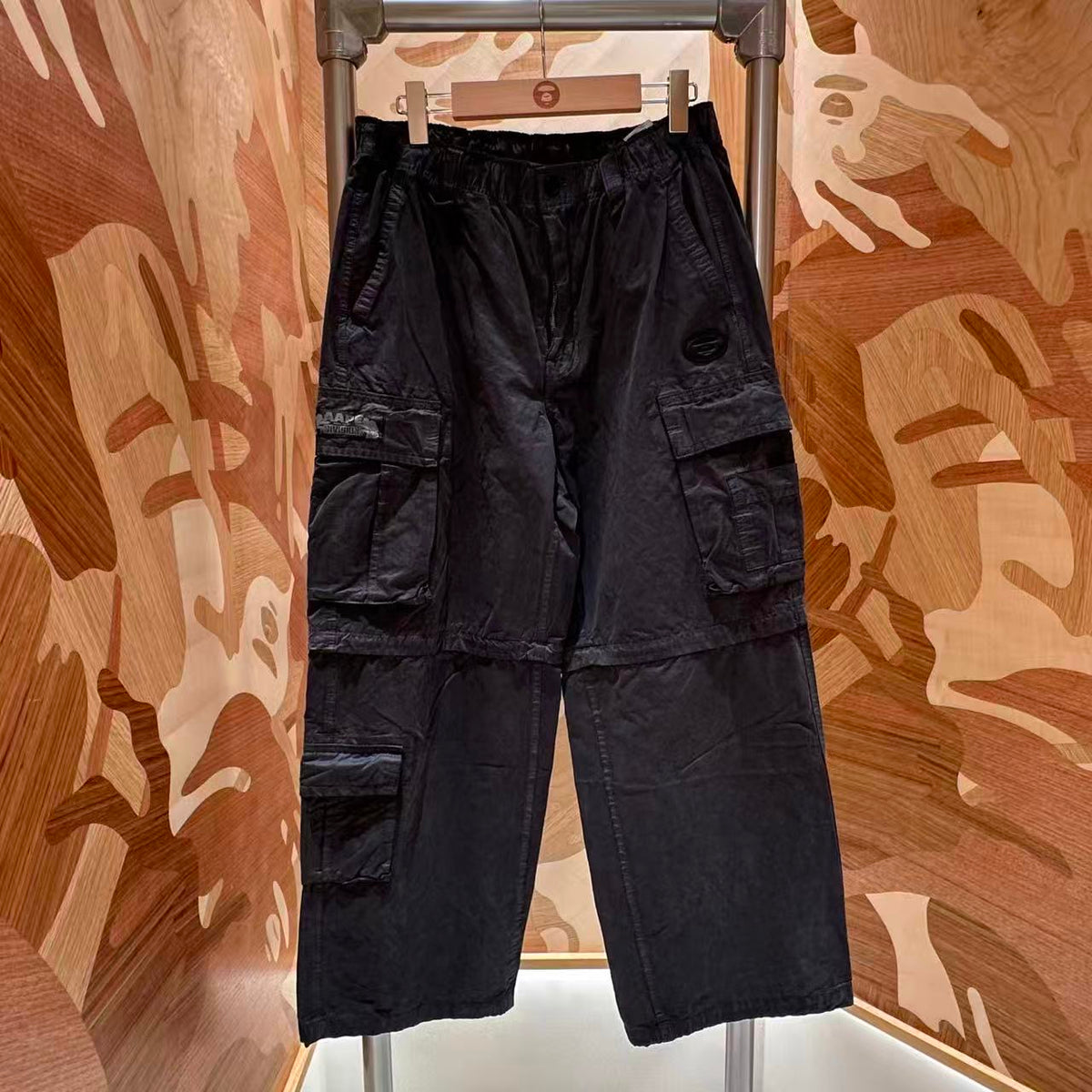 香港直郵 Aape 男裝 26秋冬水洗做舊可拆卸兩穿工裝休閒褲D658 AAPPTMD658XXR