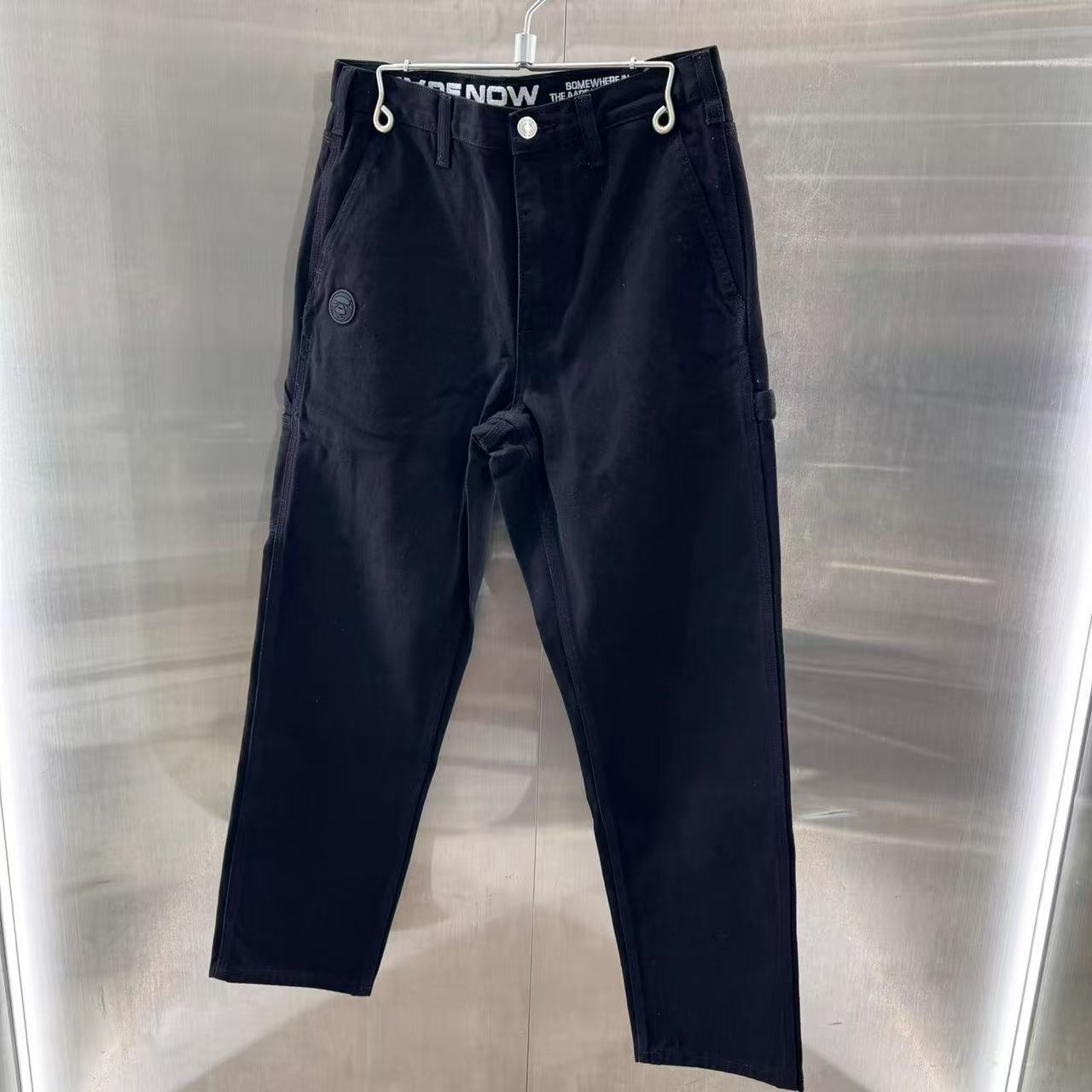 香港直郵專櫃正品 Aape 男装 26春夏 AAPENOW 猿人小標徽章復古水洗做舊牛仔長褲 C674