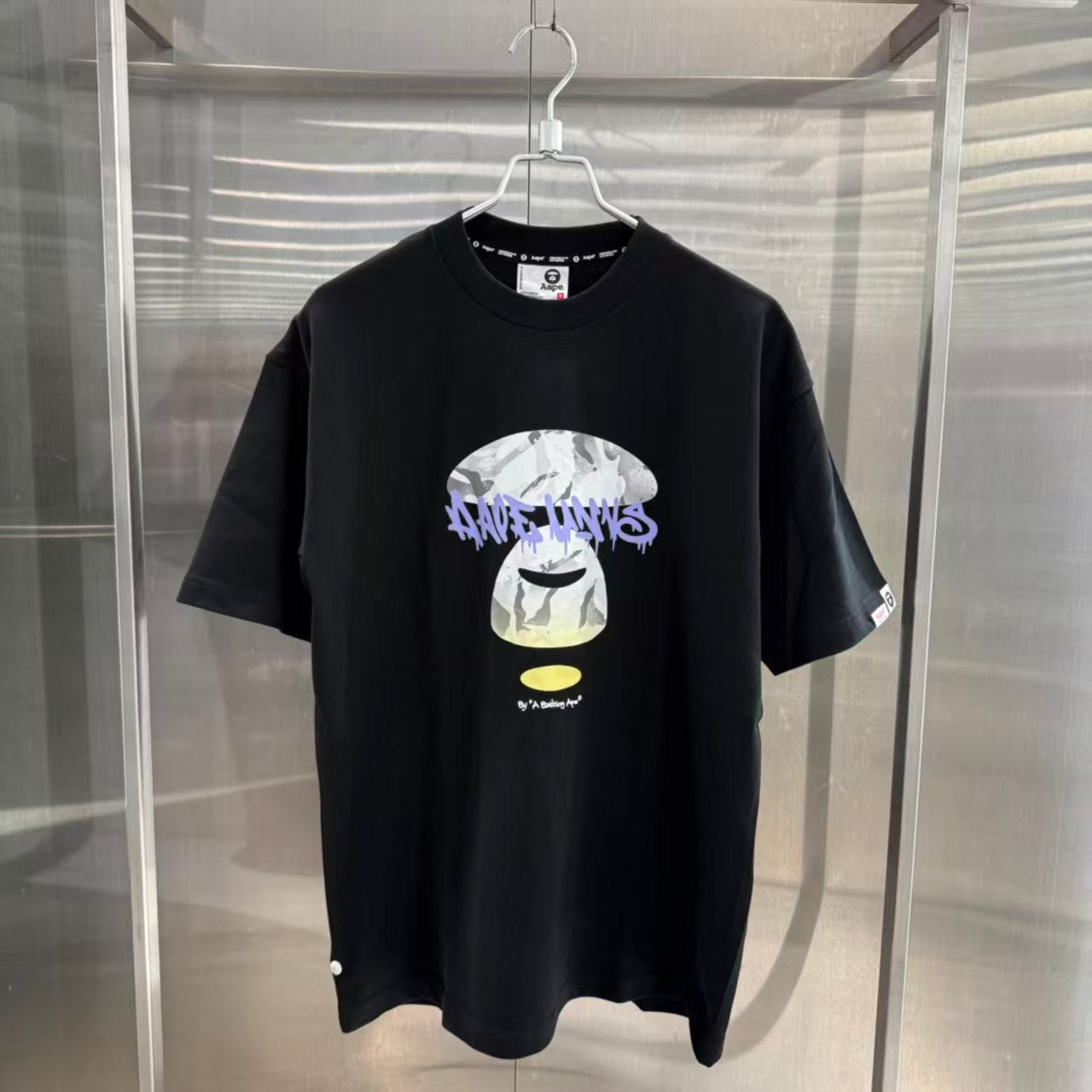 Aape 2026 秋冬 漸變色迷彩猿顏 字母 短袖T恤 10036 XR