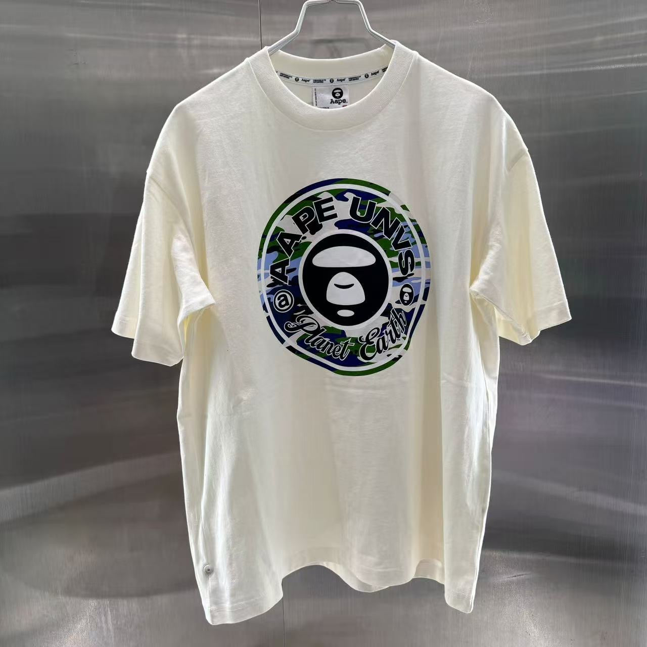 香港直郵 專櫃正品 Aape 男裝 26春夏圓環迷彩猿人印花潮流休閑短袖T恤1858