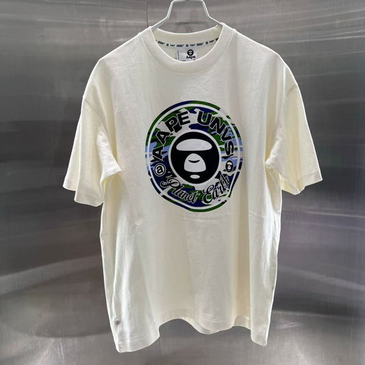 香港直郵 專櫃正品 Aape 男裝 26春夏圓環迷彩猿人印花潮流休閑短袖T恤1858