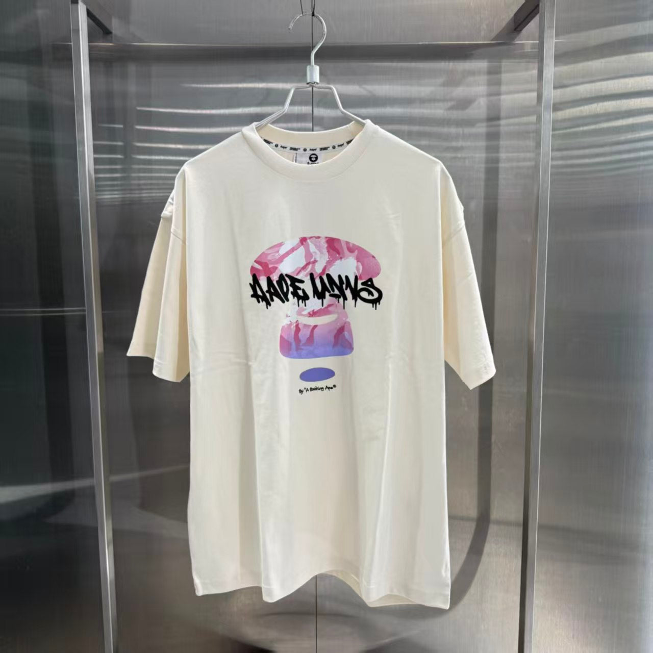 Aape 2026 秋冬 漸變色迷彩猿顏 字母 短袖T恤 10036 XR