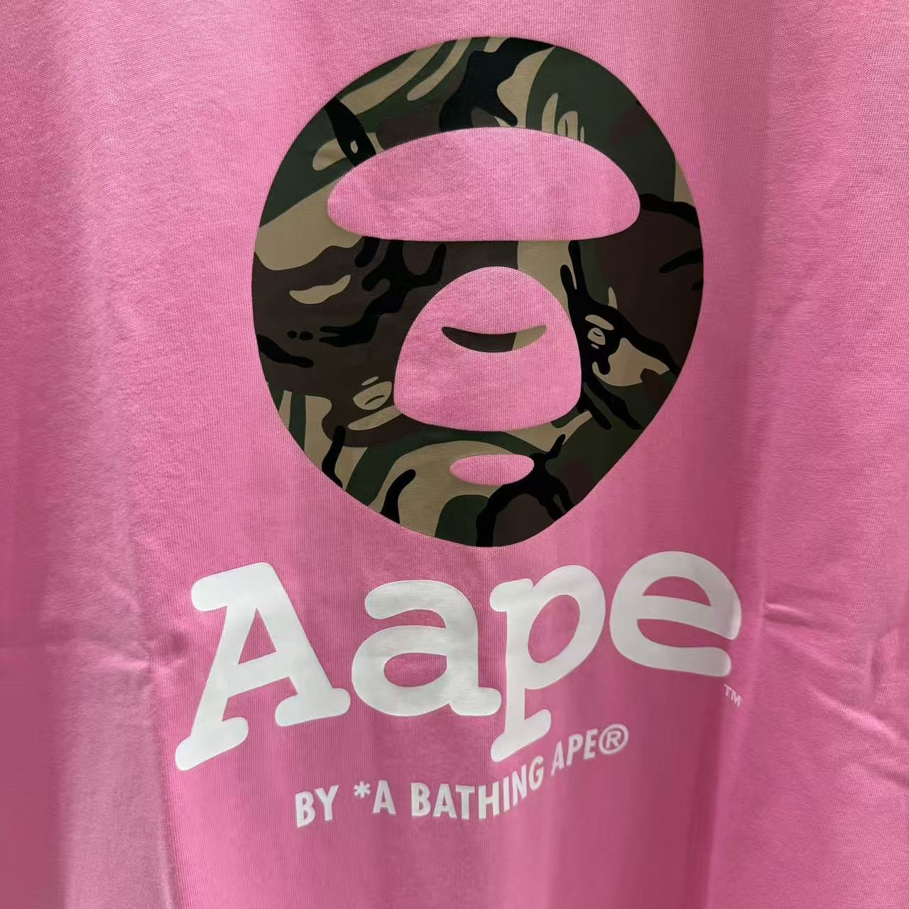 香港直郵 Aape 男裝 26春夏 迷彩圓章印花休閑潮流短袖T恤1640