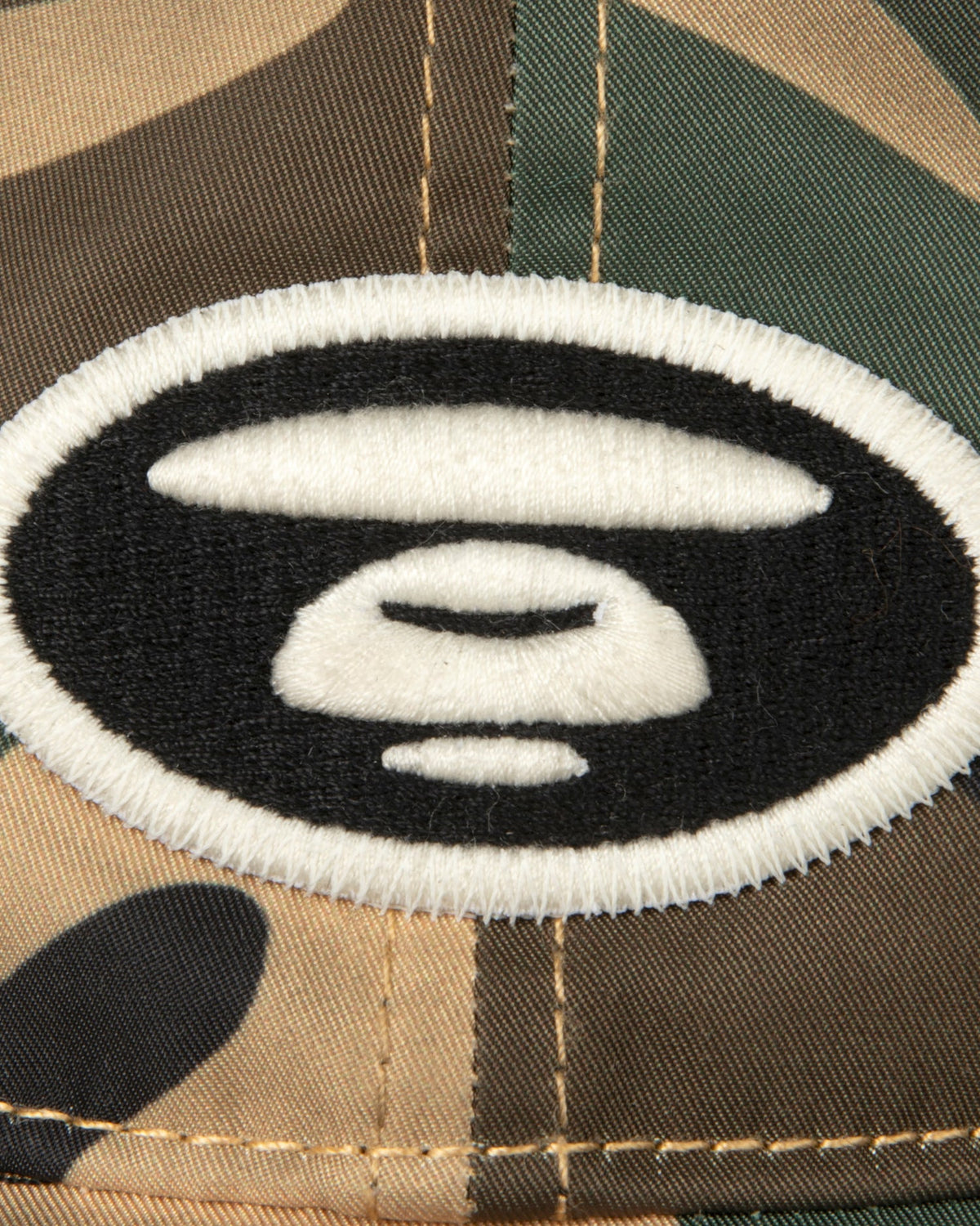 香港直郵 Aape 男裝 猿人刺繡章經典迷彩棒球帽鴨舌帽5410 AAPCPM5410XXR