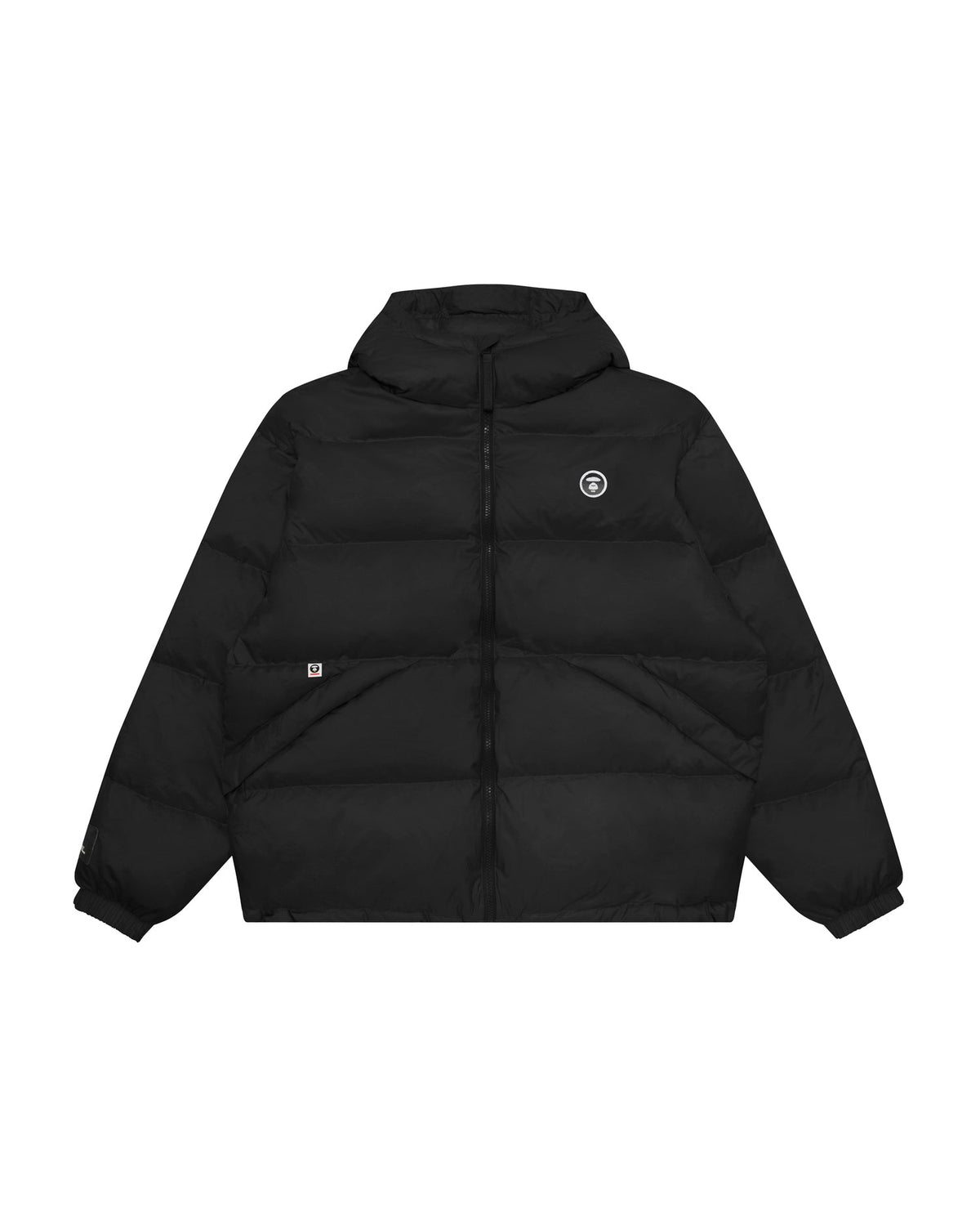 香港直郵 Aape 男裝 26秋冬牙刷繡徽章純色質感連帽羽絨服外套7787 AAPDNM7787XXR
