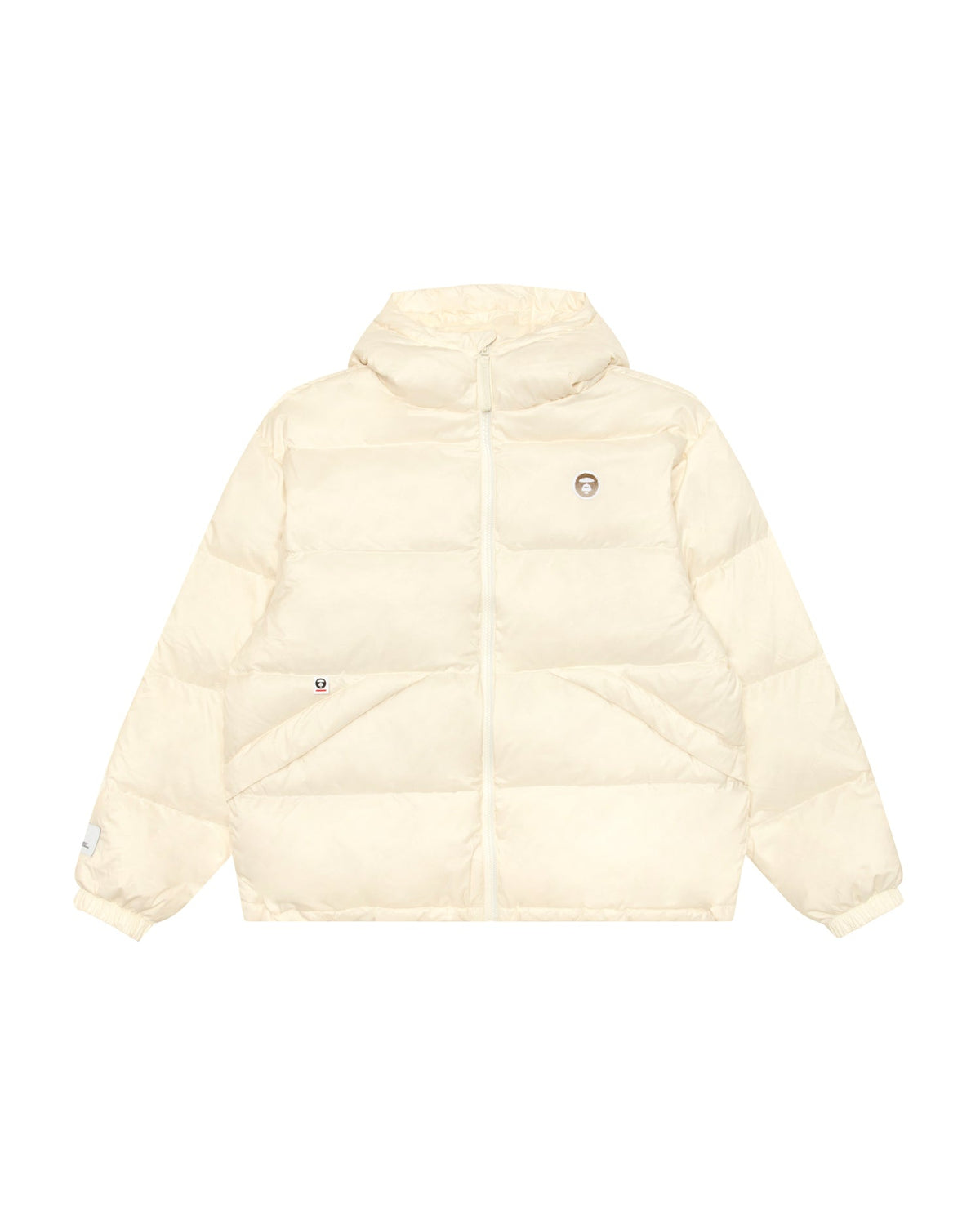 香港直郵 Aape 男裝 26秋冬牙刷繡徽章純色質感連帽羽絨服外套7787 AAPDNM7787XXR