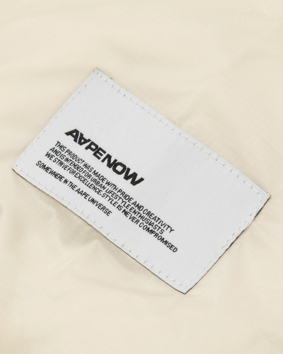 香港直郵 Aape 男裝 26秋冬牙刷繡徽章純色質感連帽羽絨服外套7787 AAPDNM7787XXR