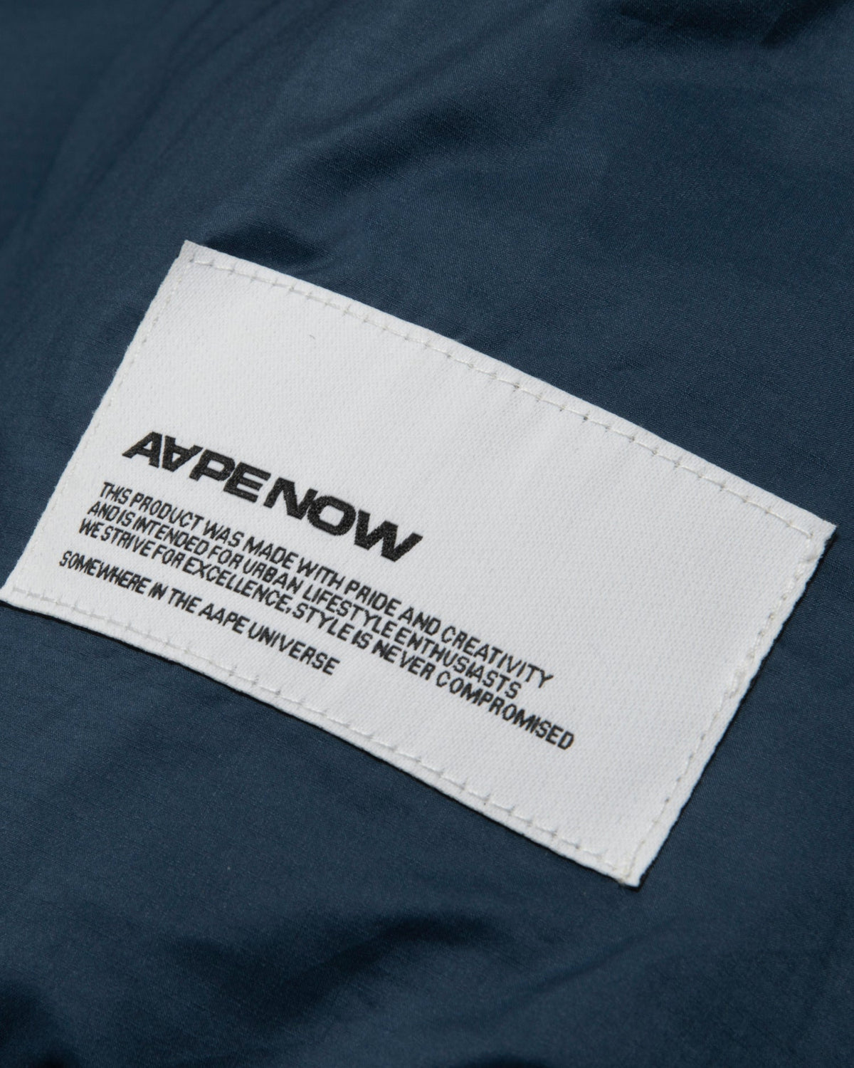 香港直郵 Aape 男裝 26秋冬牙刷繡徽章純色質感連帽羽絨服外套7787 AAPDNM7787XXR