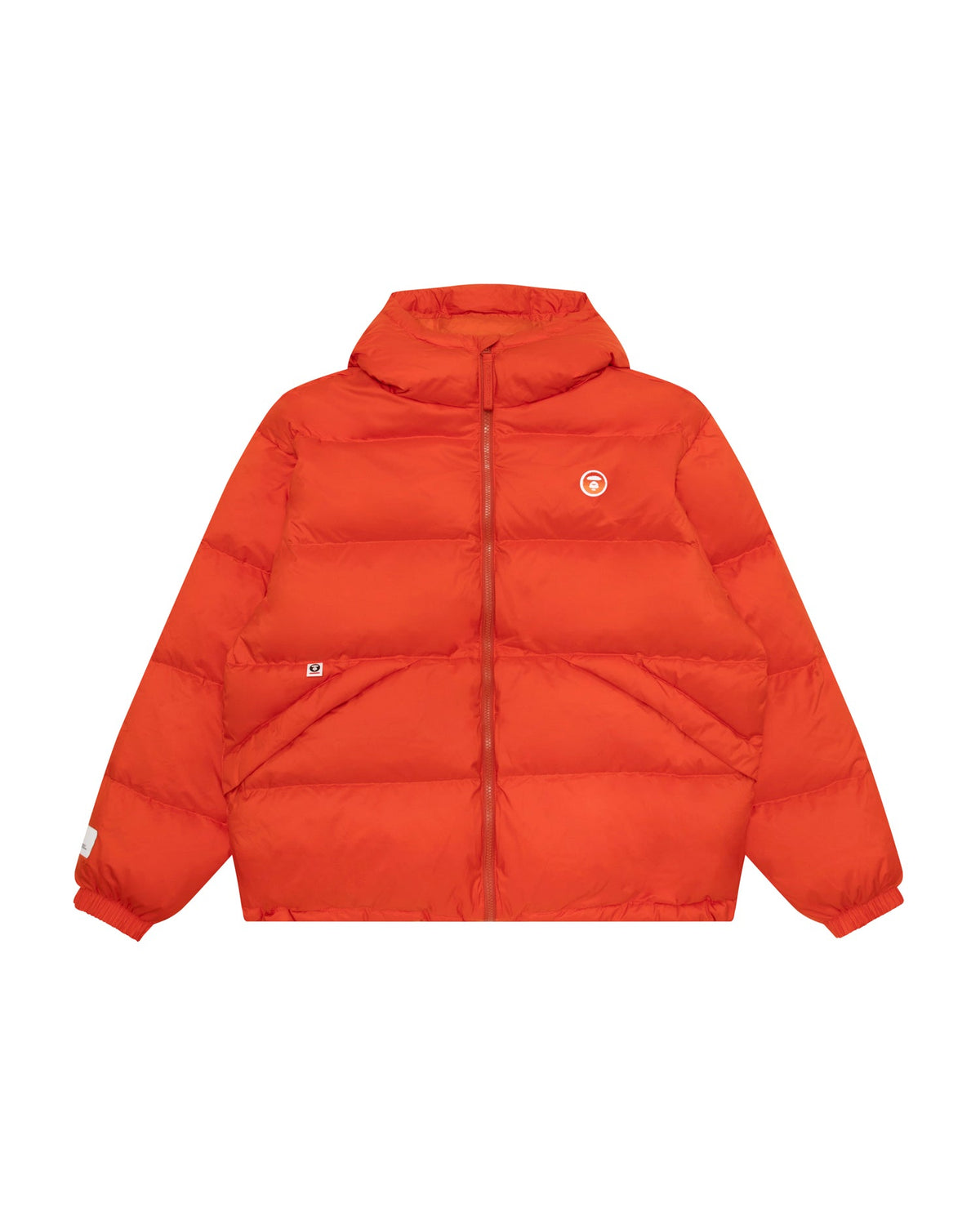 香港直郵 Aape 男裝 26秋冬牙刷繡徽章純色質感連帽羽絨服外套7787 AAPDNM7787XXR
