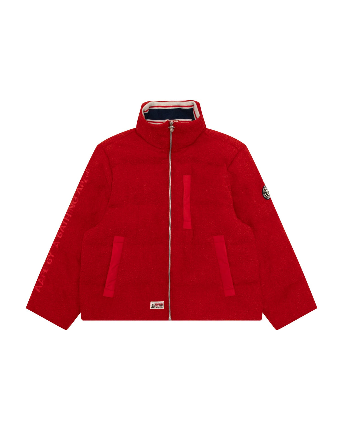 香港直郵 Aape 26秋冬 猿人刺繡徽章老花迷彩內襯羽絨服外套7800  AAPDNM7800XXR