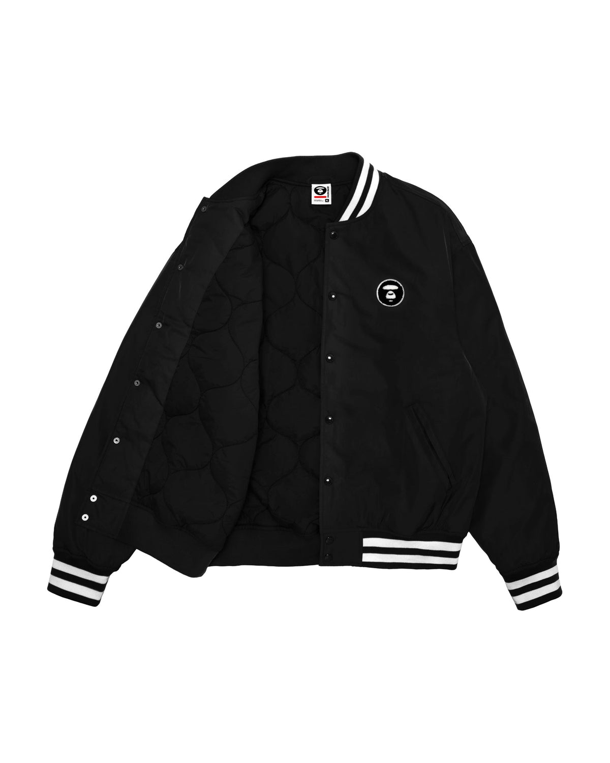 香港直郵 Aape 男裝 26秋冬毛巾繡猿人徽章棒球服夾克外套7793  AAPJKM7793XXR