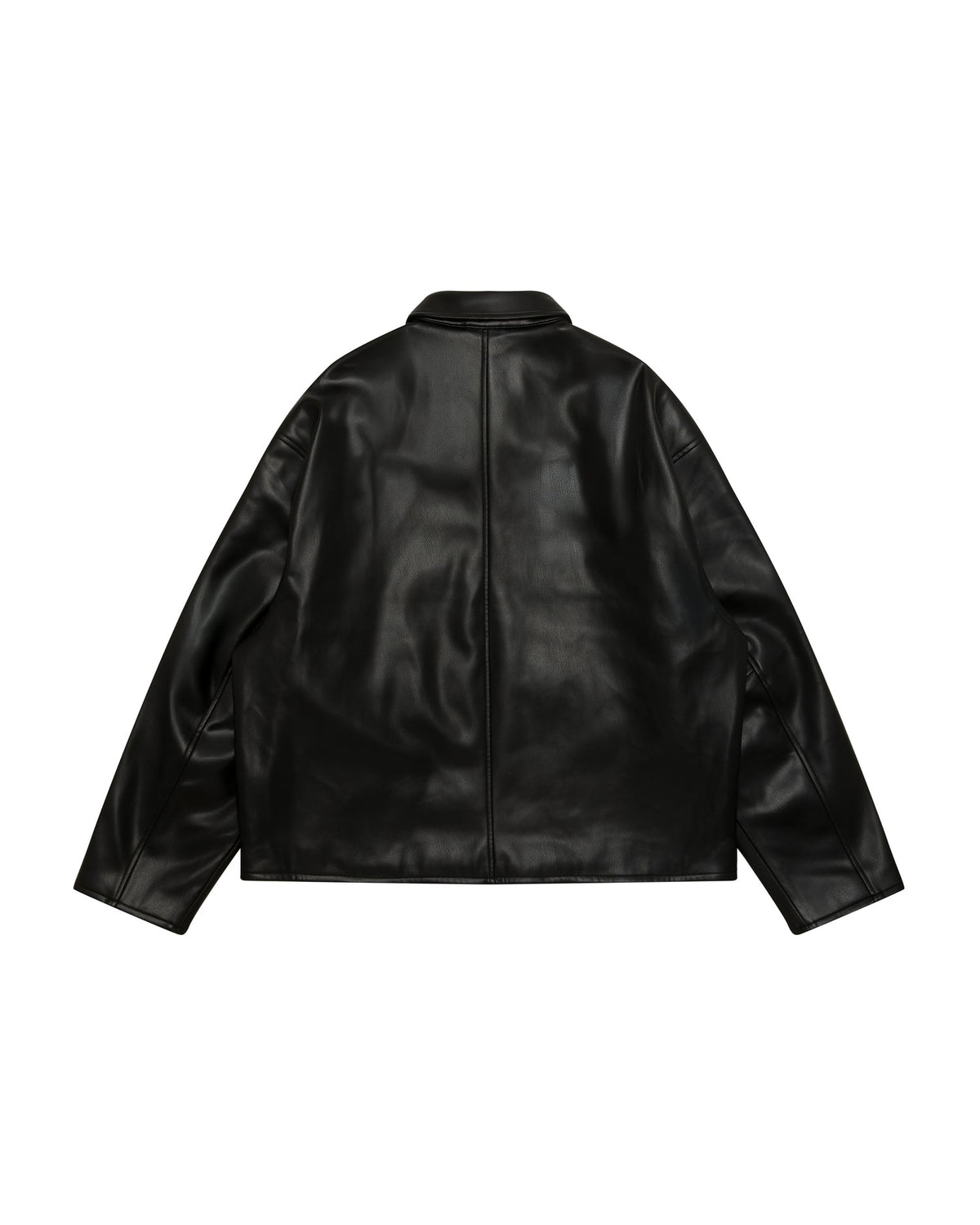 香港直郵 Aape 男裝 26秋冬猿人徽章迷彩內襯仿皮夾克外套7830 AAPJKM7830XXR
