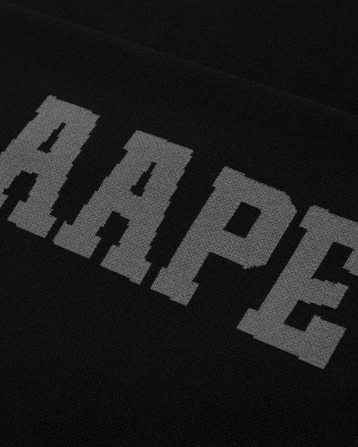 香港直郵 Aape 男裝 26秋冬牙刷繡猿顏徽章拉鏈針織開衫D385 AAPKNMD385XXR
