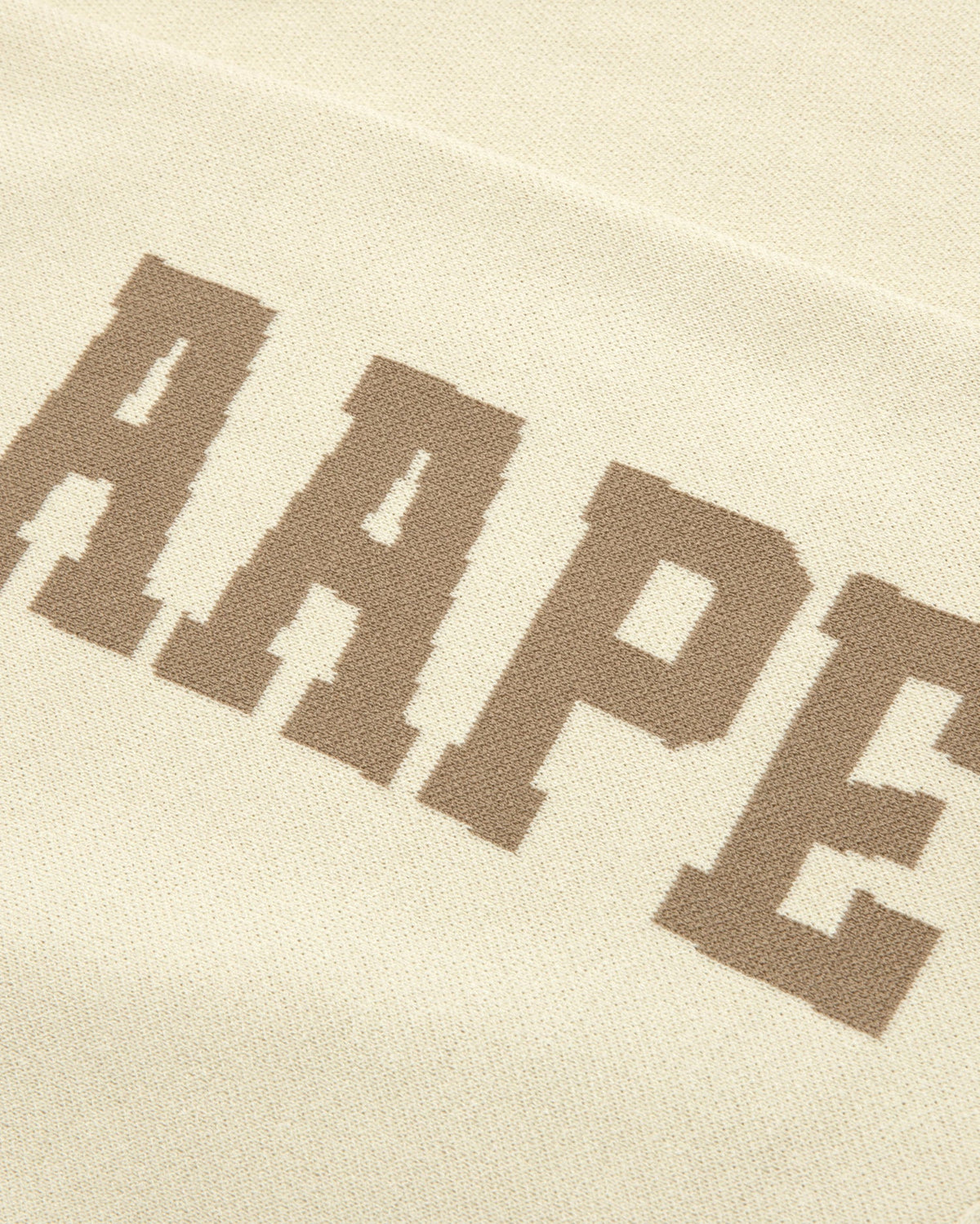 香港直郵 Aape 男裝 26秋冬牙刷繡猿顏徽章拉鏈針織開衫D385 AAPKNMD385XXR