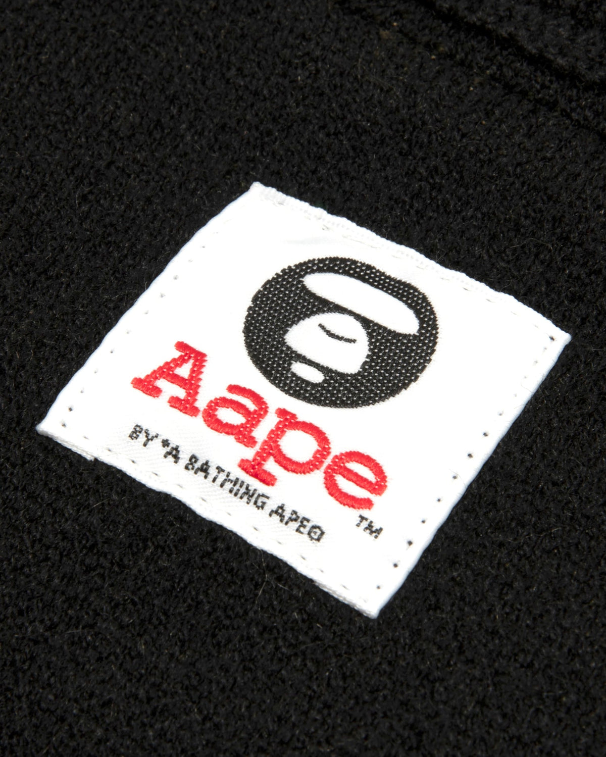 香港直郵 Aape 男裝 26秋冬迷彩猿人字母提花毛衣針織衫E339 AAPKNME339XXR